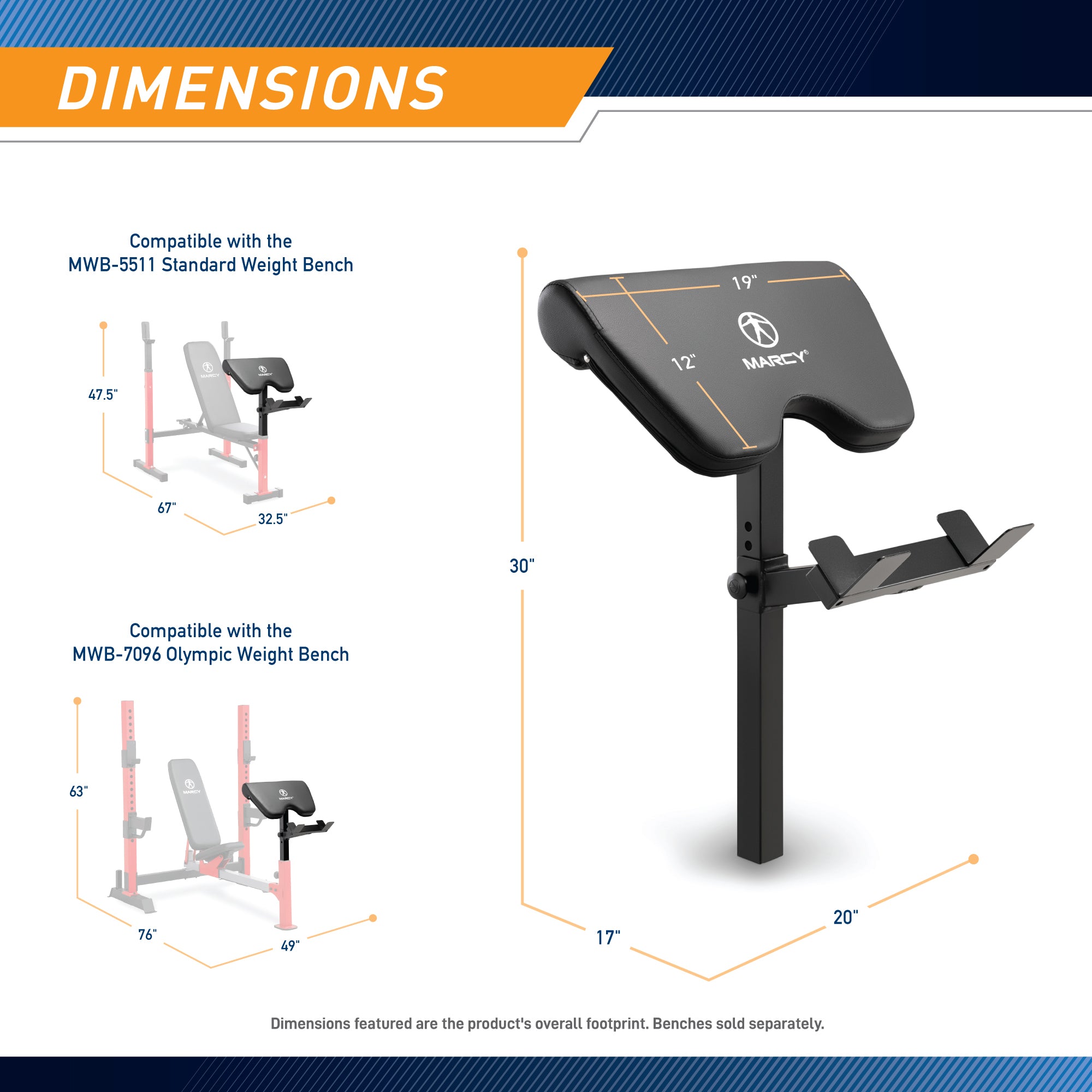 marcy-acc-8215ac-arm-curl-aufsatz-f-r-mwb-5511-mwb-7096 image 2