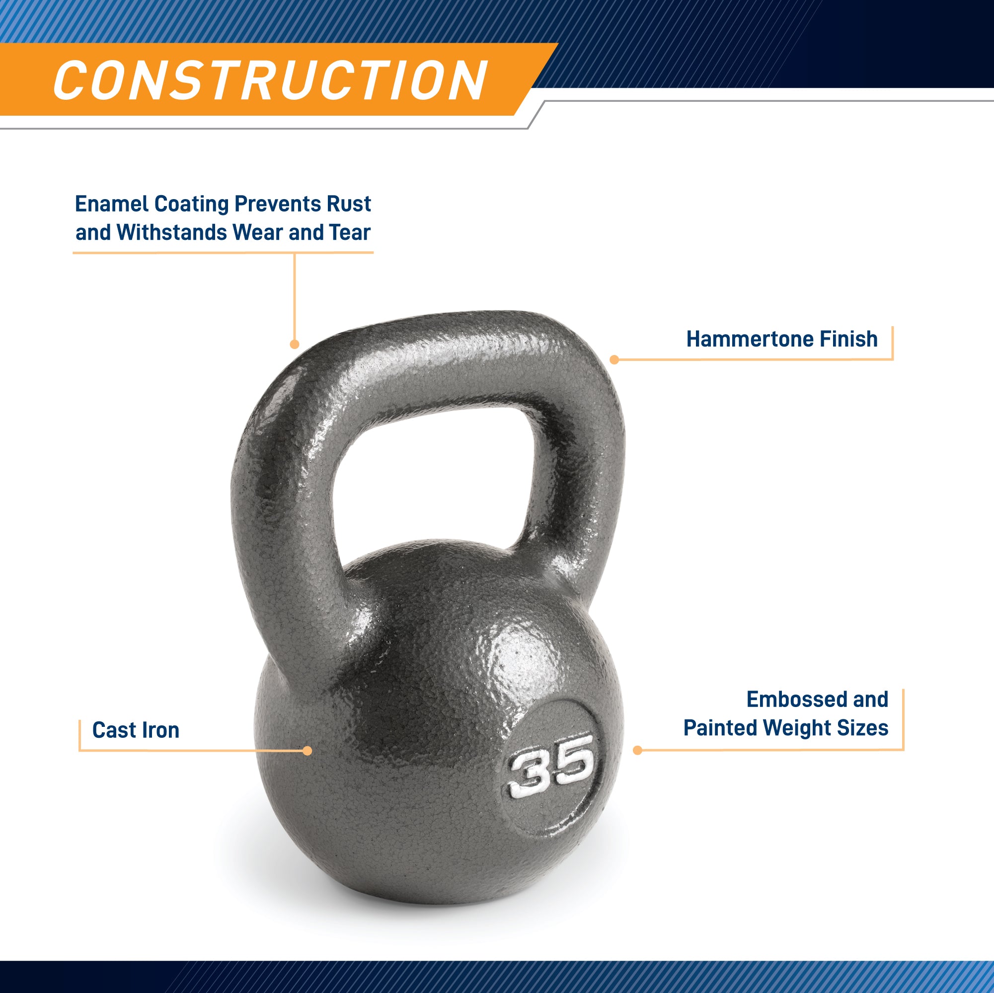marcy-hkb-035-kettlebell-35-lbs-gusseisen-hammertone image 5
