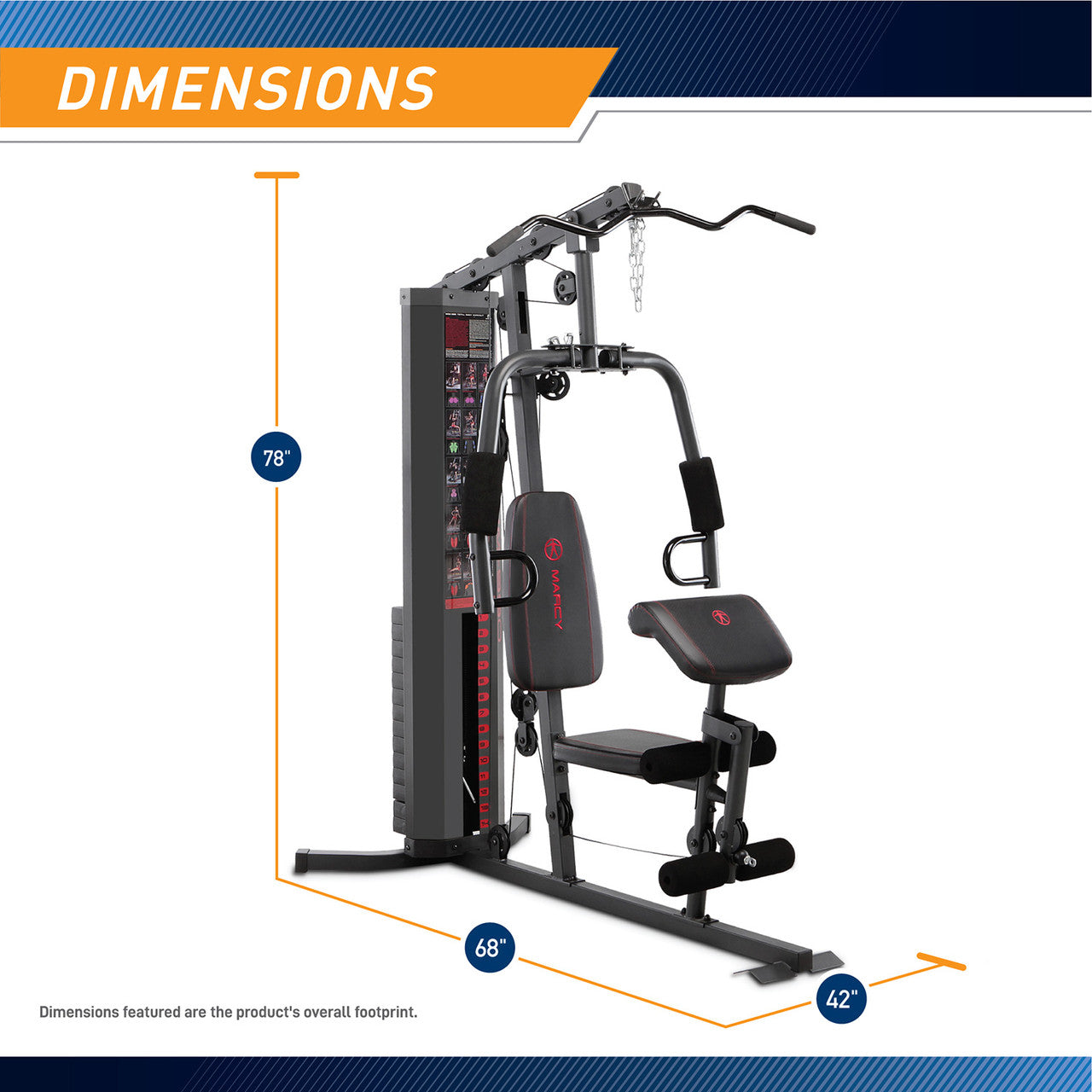 marcy-mwm-990-kraftstation-68-kg-gewichtsblock-heimtraining image 3