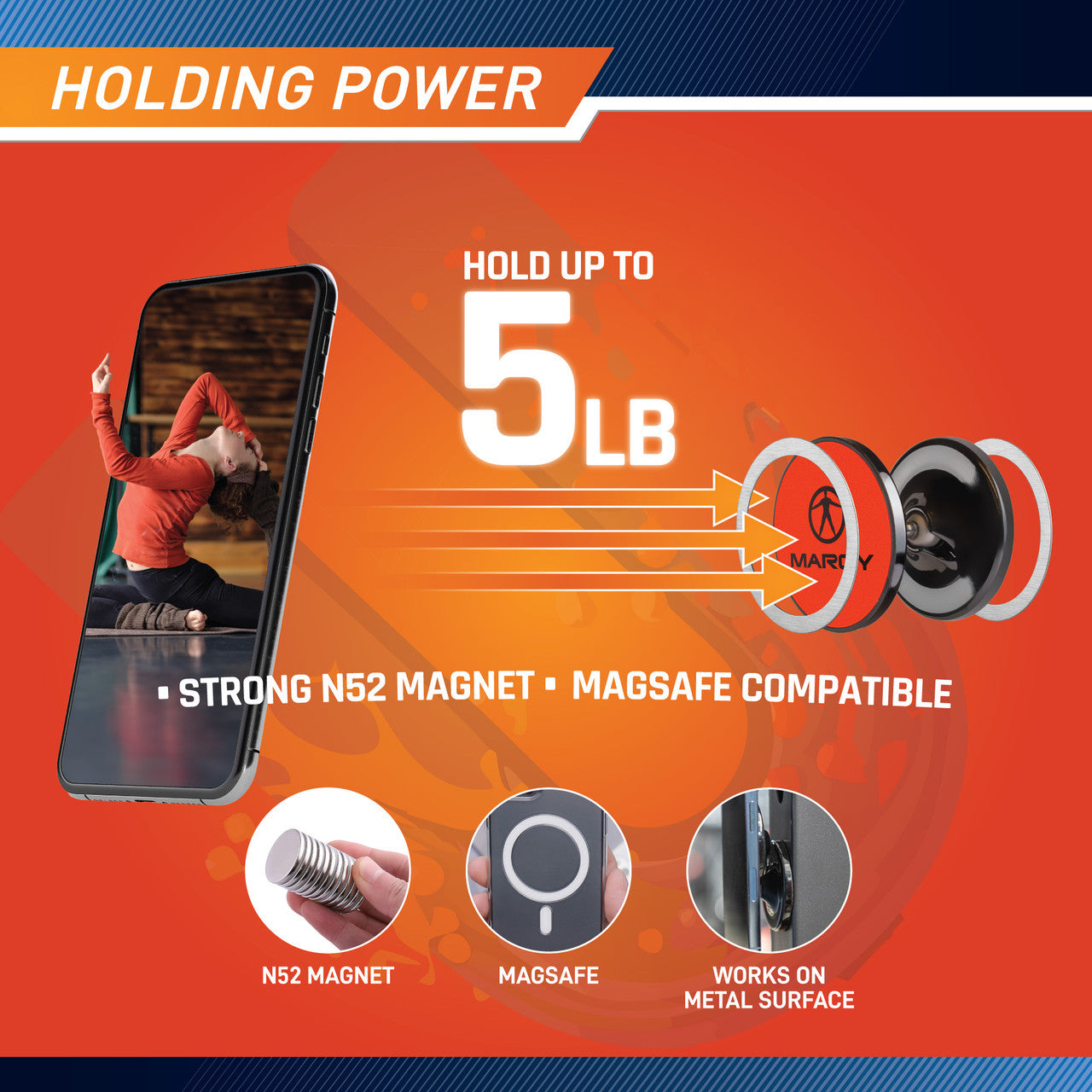 marcy-magmt-magnet-handyhalter-360-grad-rot-schwarz-2-2-kg image 8
