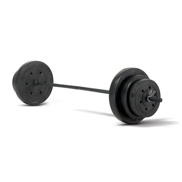 marcy-vb-100-hantelset-vinyl-100lb-mit-stange image 1