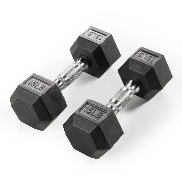 marcy-rhdb-015-hex-kurzhanteln-paar-15-lbs-gummiert-gusseisen image 1