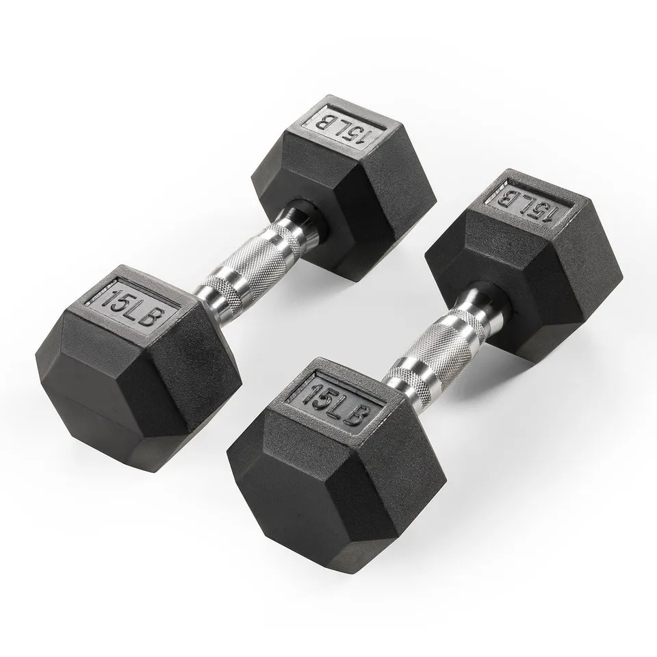 marcy-rhdb-015-hex-kurzhanteln-paar-15-lbs-gummiert-gusseisen image 1