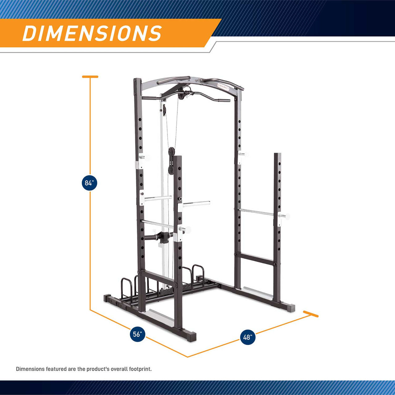 marcy-mwm-7041-cage-kraftstation-power-rack-mit-latzug image 3