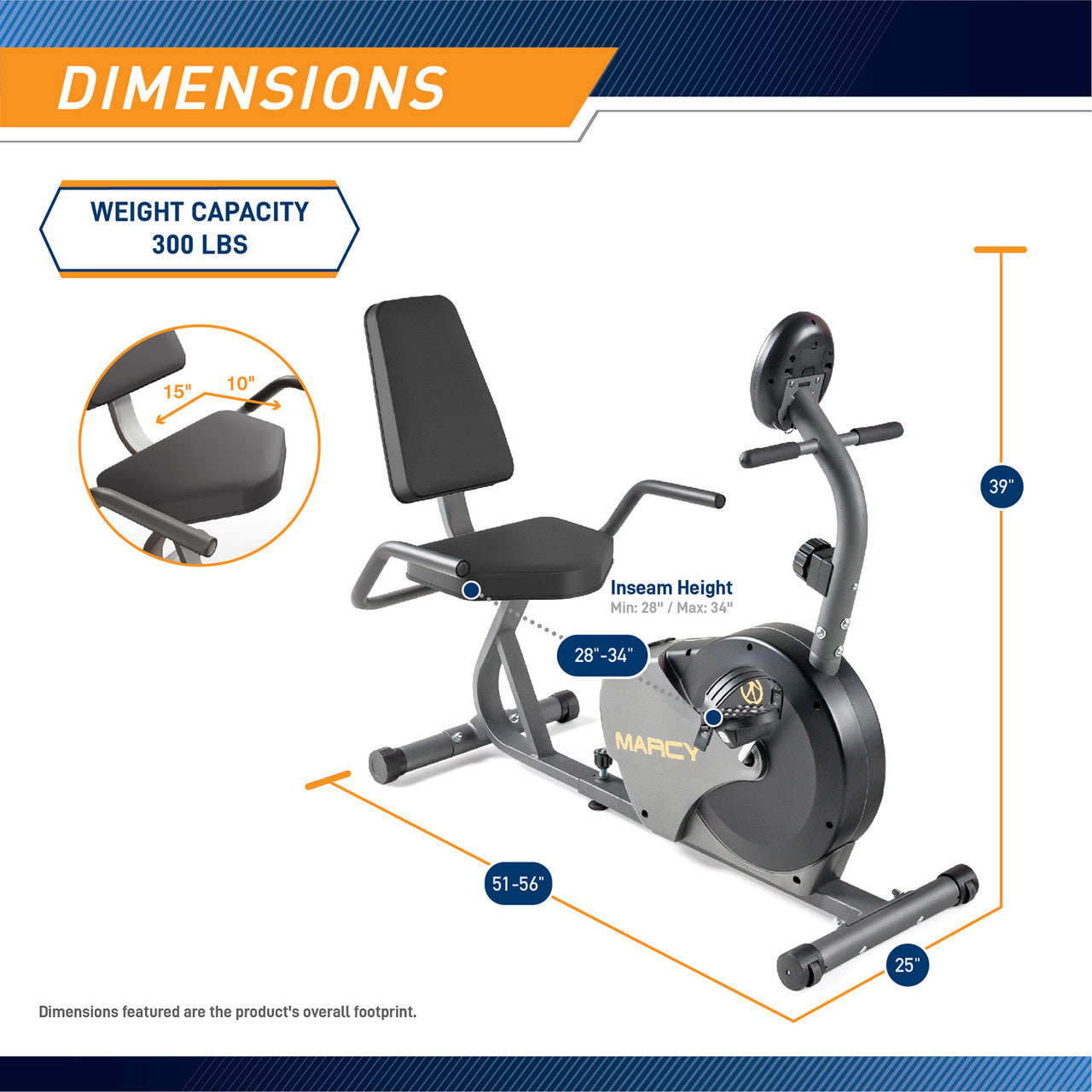 marcy-ns-716r-liegeergometer-magnet-8-stufen-display image 3
