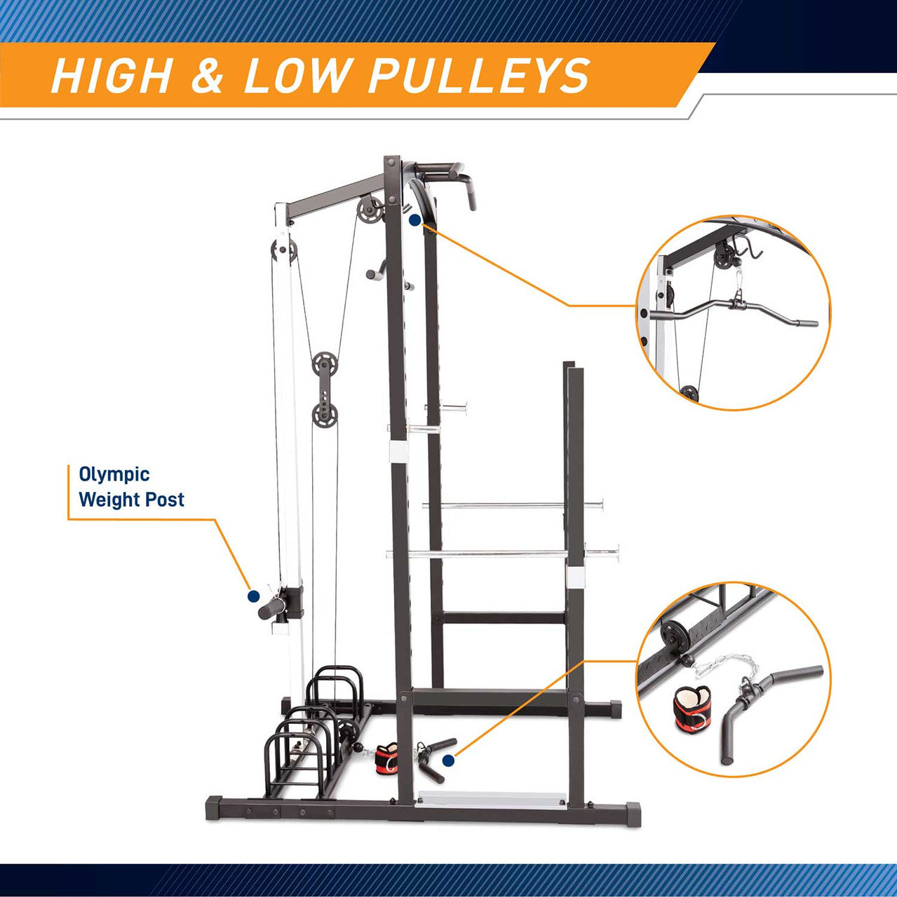marcy-mwm-7041-cage-kraftstation-power-rack-mit-latzug image 6