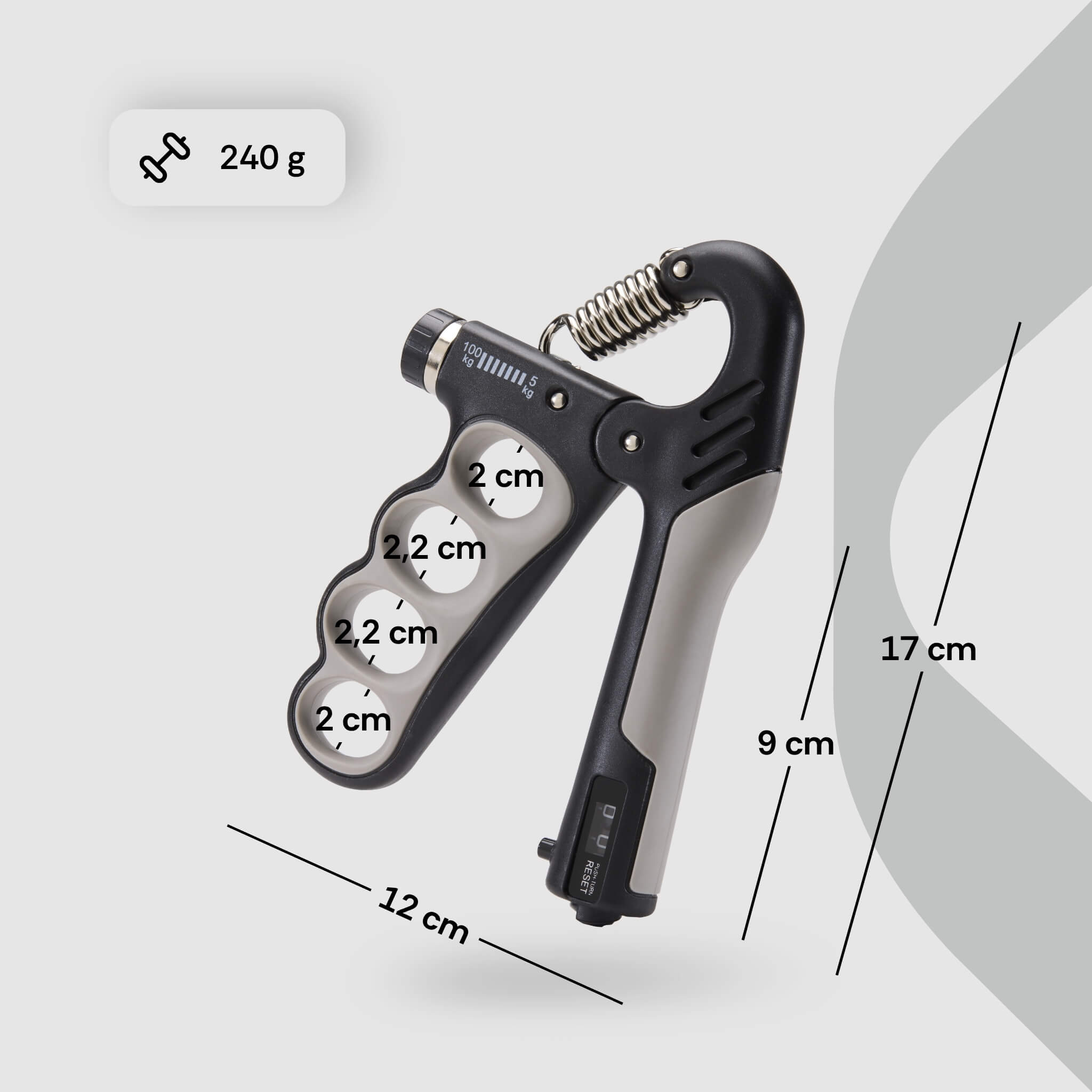 deuser-expander-grip-counter-handtrainer-5-100-kg-verstellbar image 2
