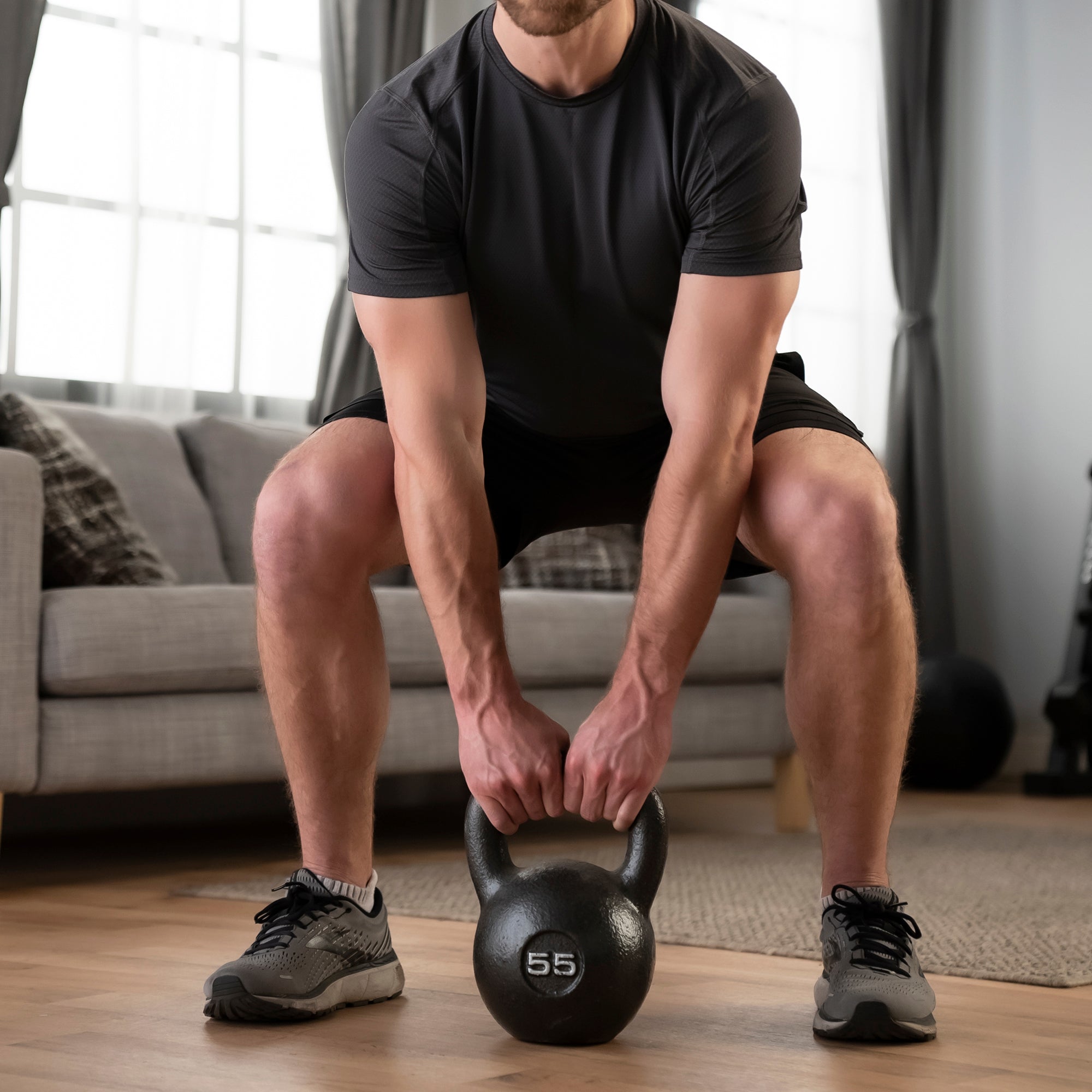 marcy-hkb-055-kettlebell-55lb-gusseisen-hammertone image 2