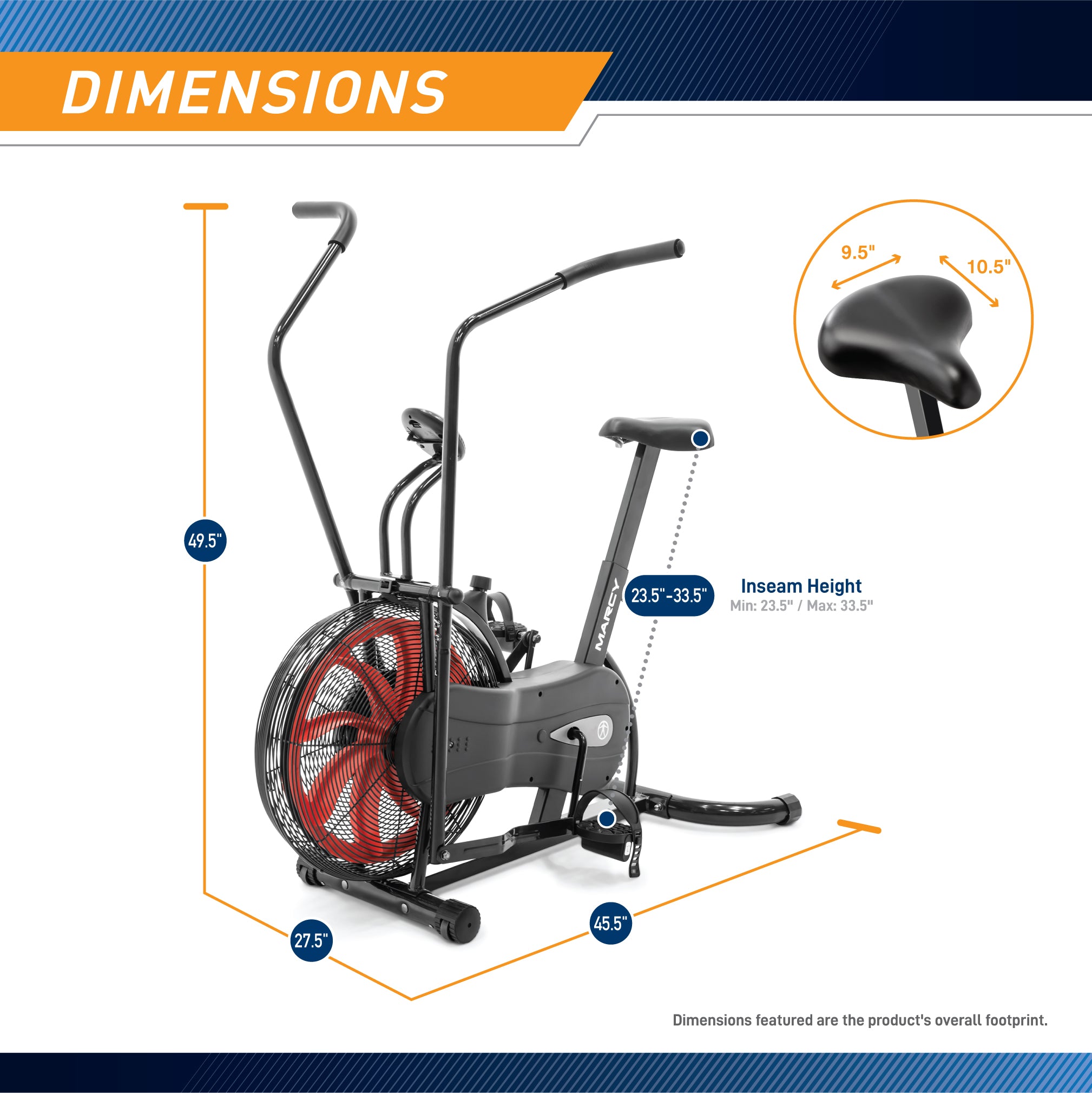 marcy-ns-1000-air-bike-heimtrainer-mit-luftwiderstand-lcd image 3