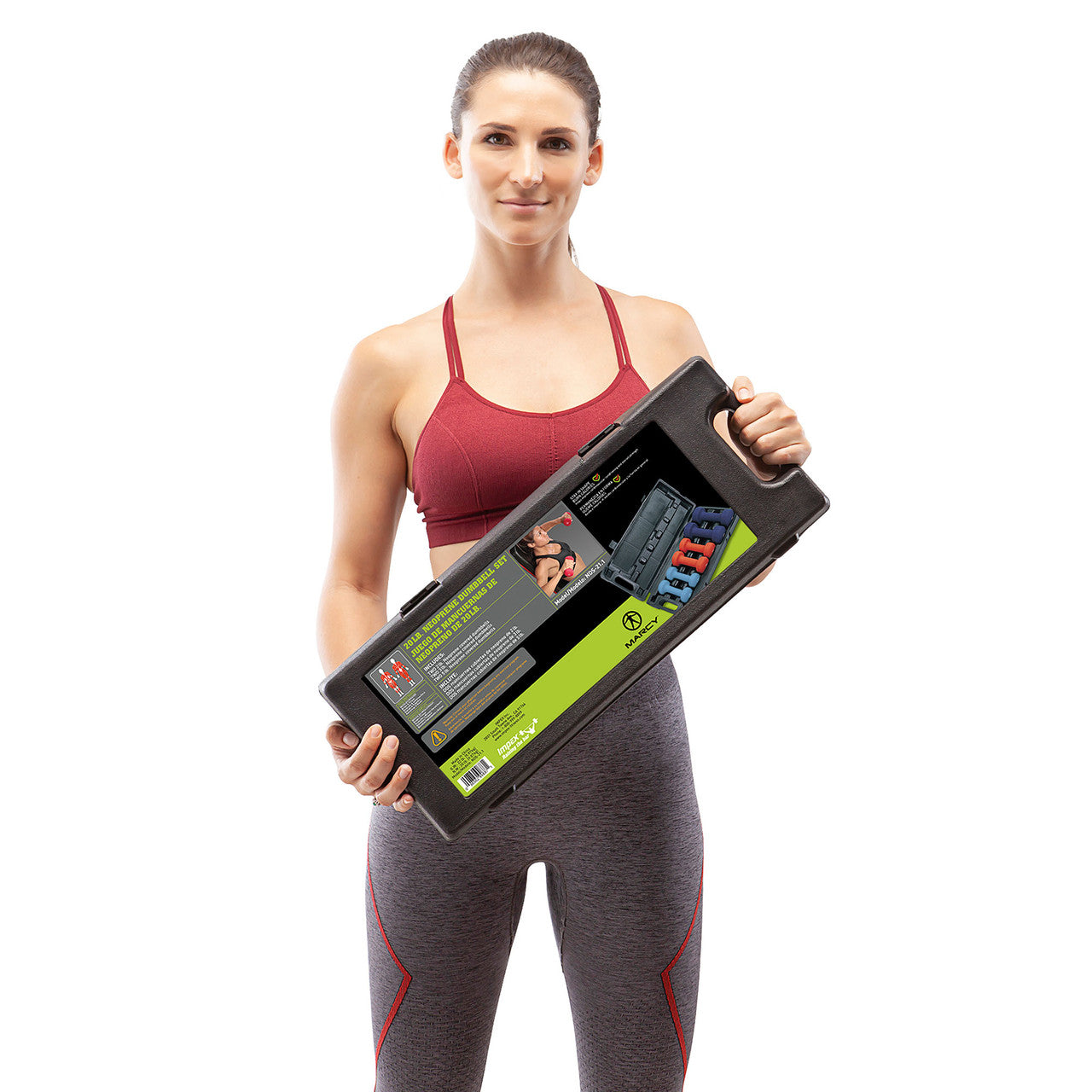 marcy-weights-and-bars-nds-21-1-hantelset-neopren-3-paare-koffer image 2