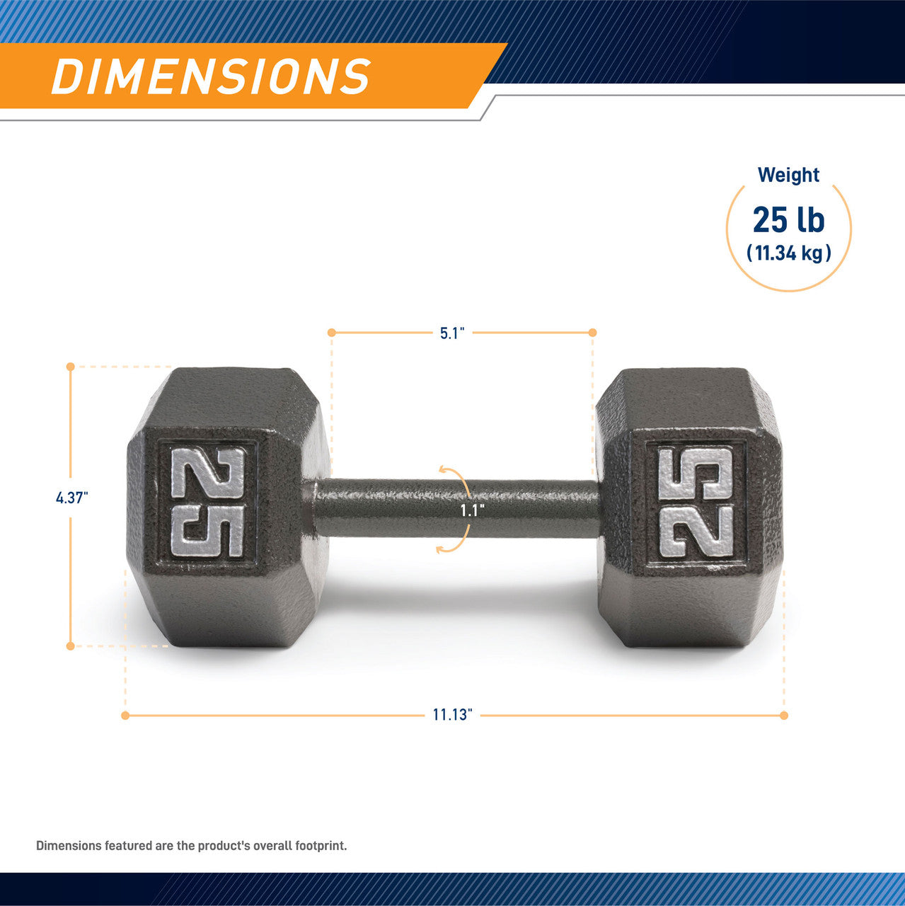 marcy-iv-2025-kurzhantel-25-lb-eisen-hex-krafttraining image 3