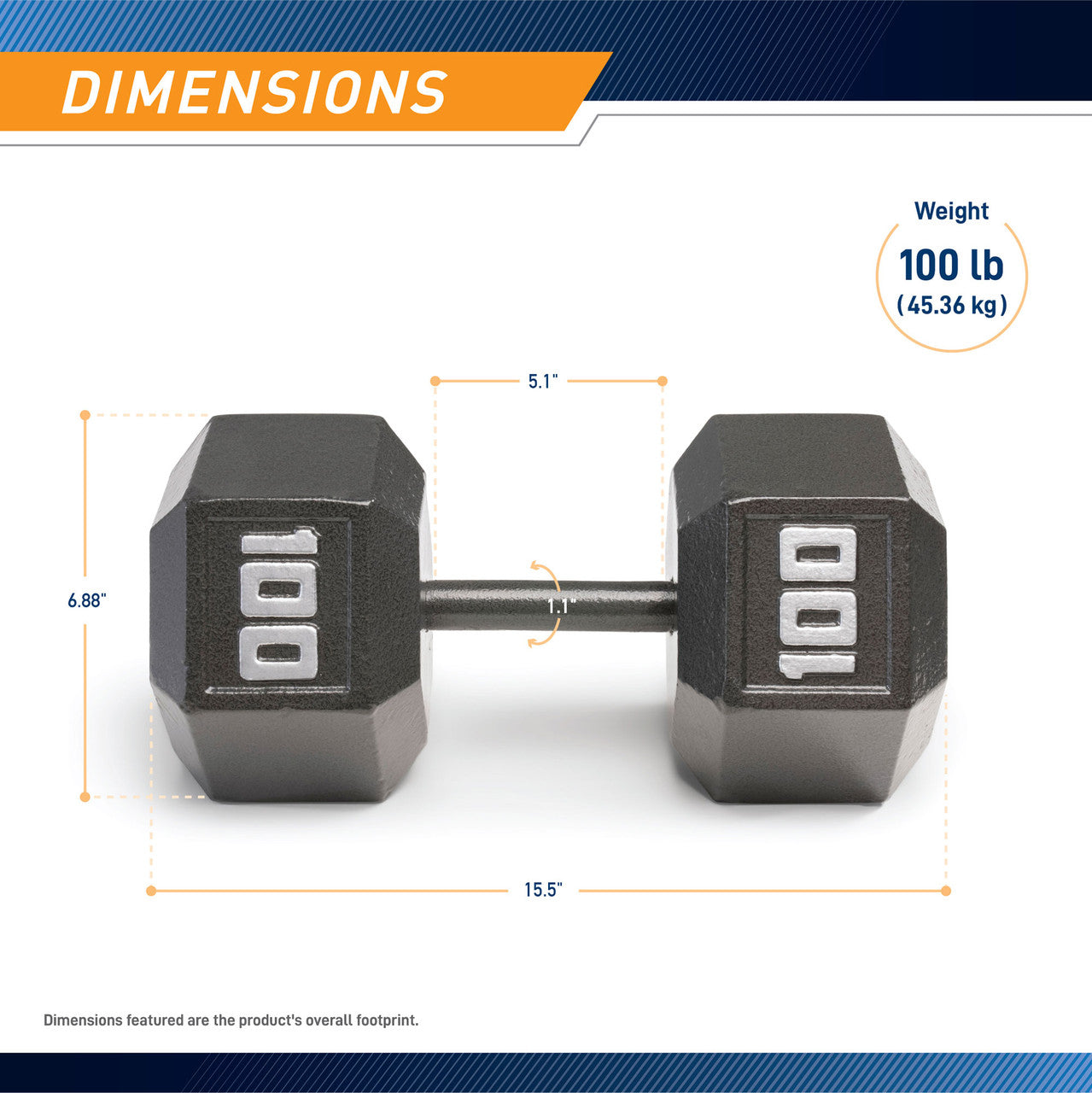 marcy-iv-2100-hex-hantel-100-lb-eisen-einzeln image 3