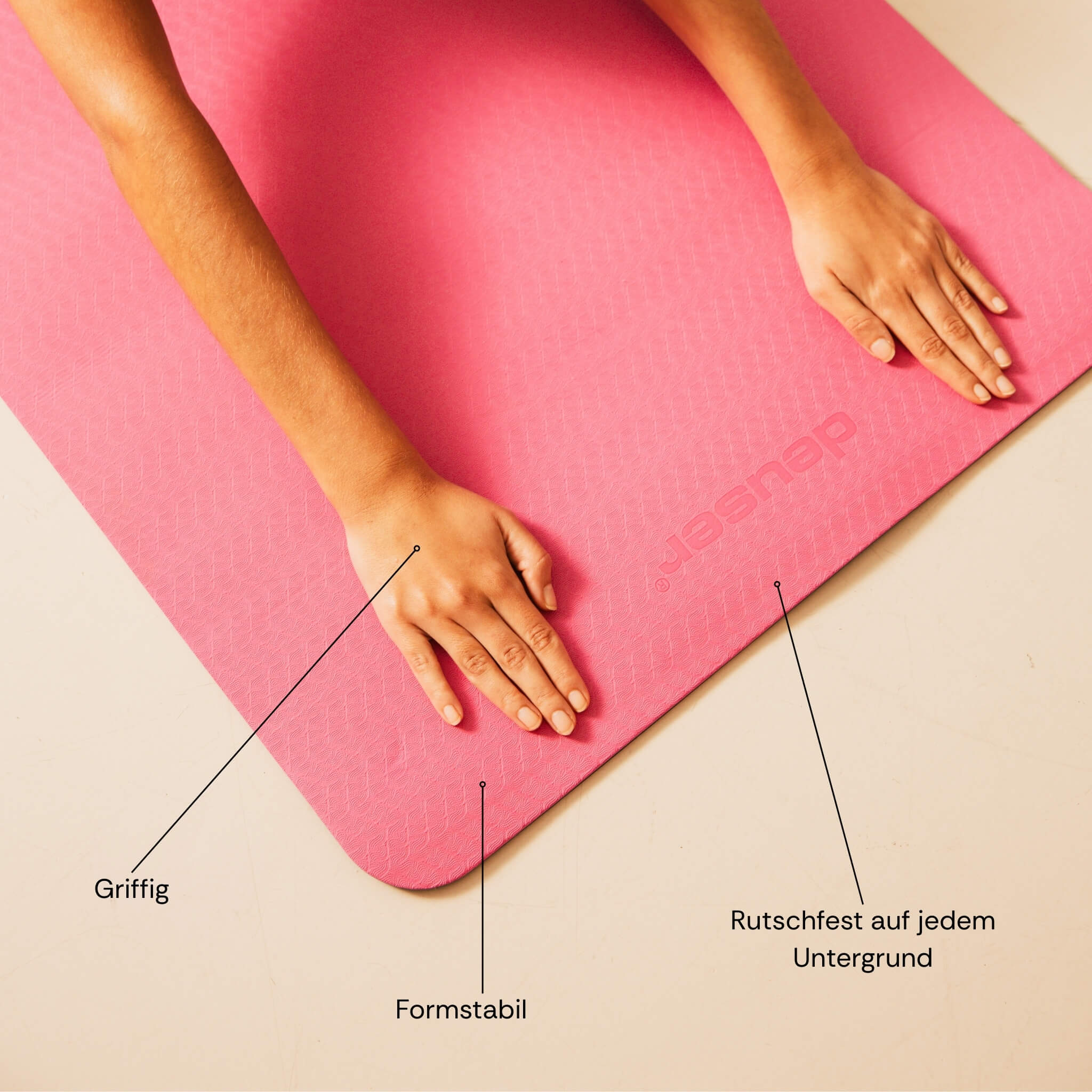 deuser-physio-band-rolle-yoga-matte-petrol-dick image 2