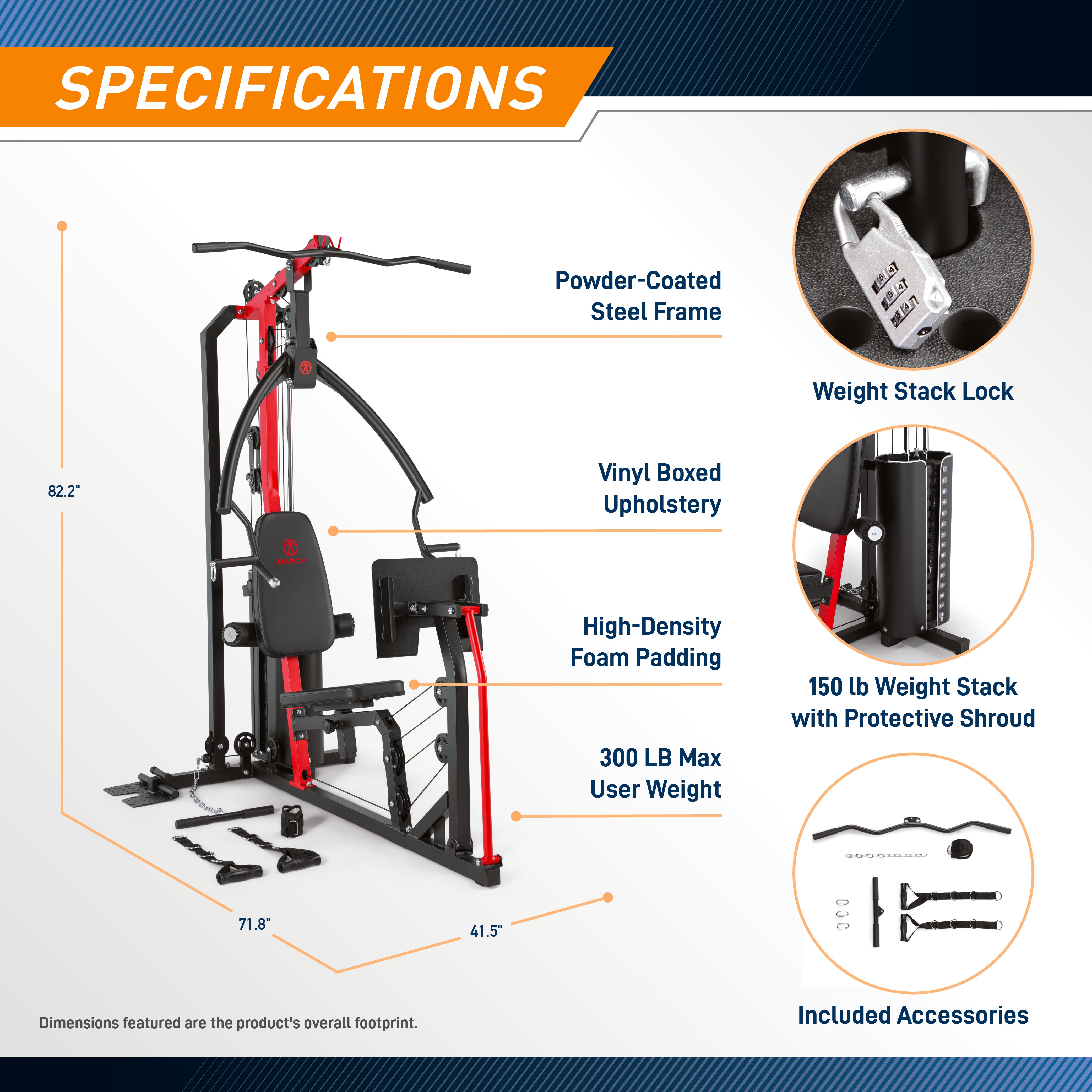 marcy-mwm-999-kraftstation-68-kg-mit-beinpresse image 3