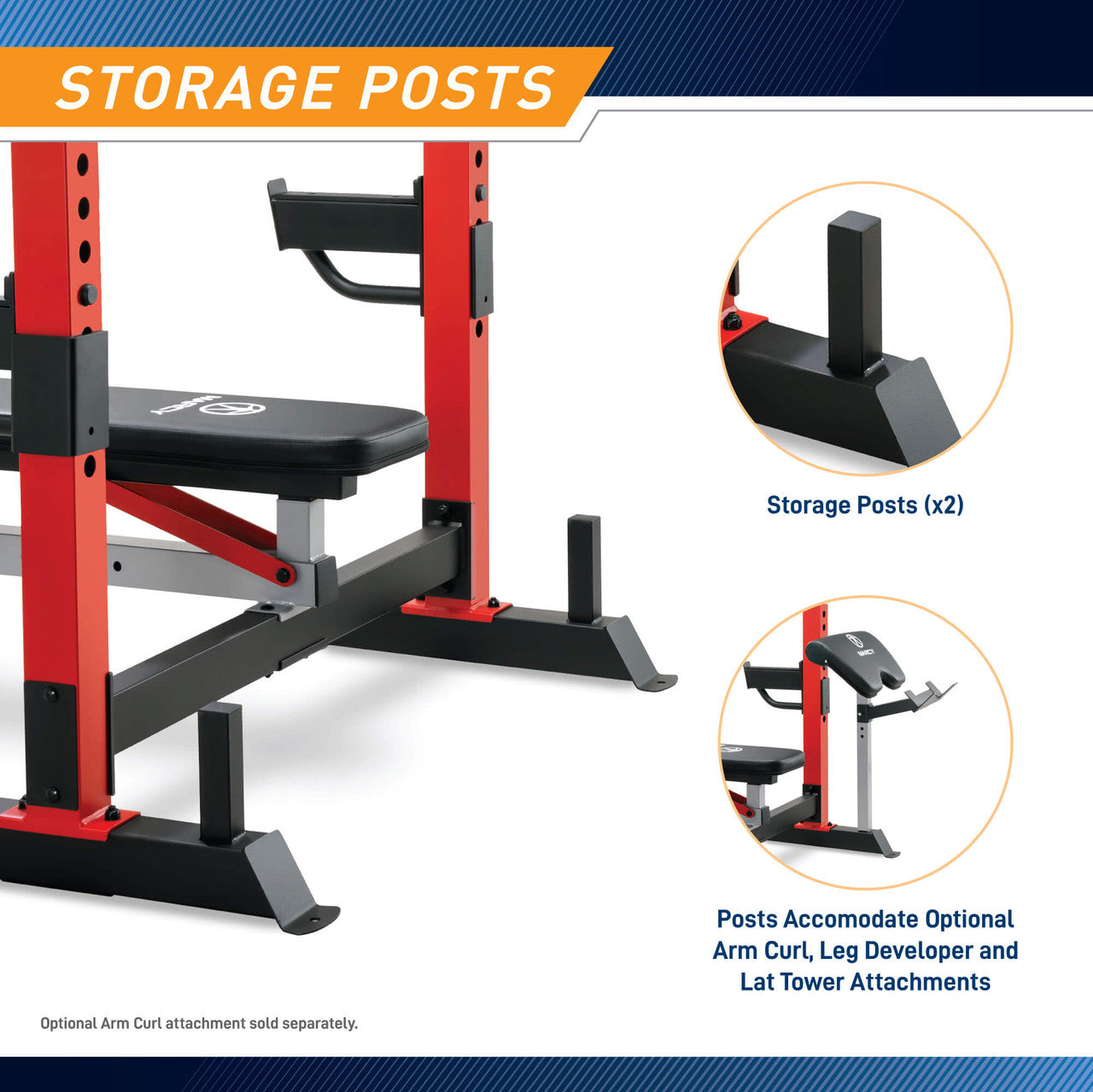 marcy-mwb-7096-olympia-hantelbank-mit-ablage-272kg image 6