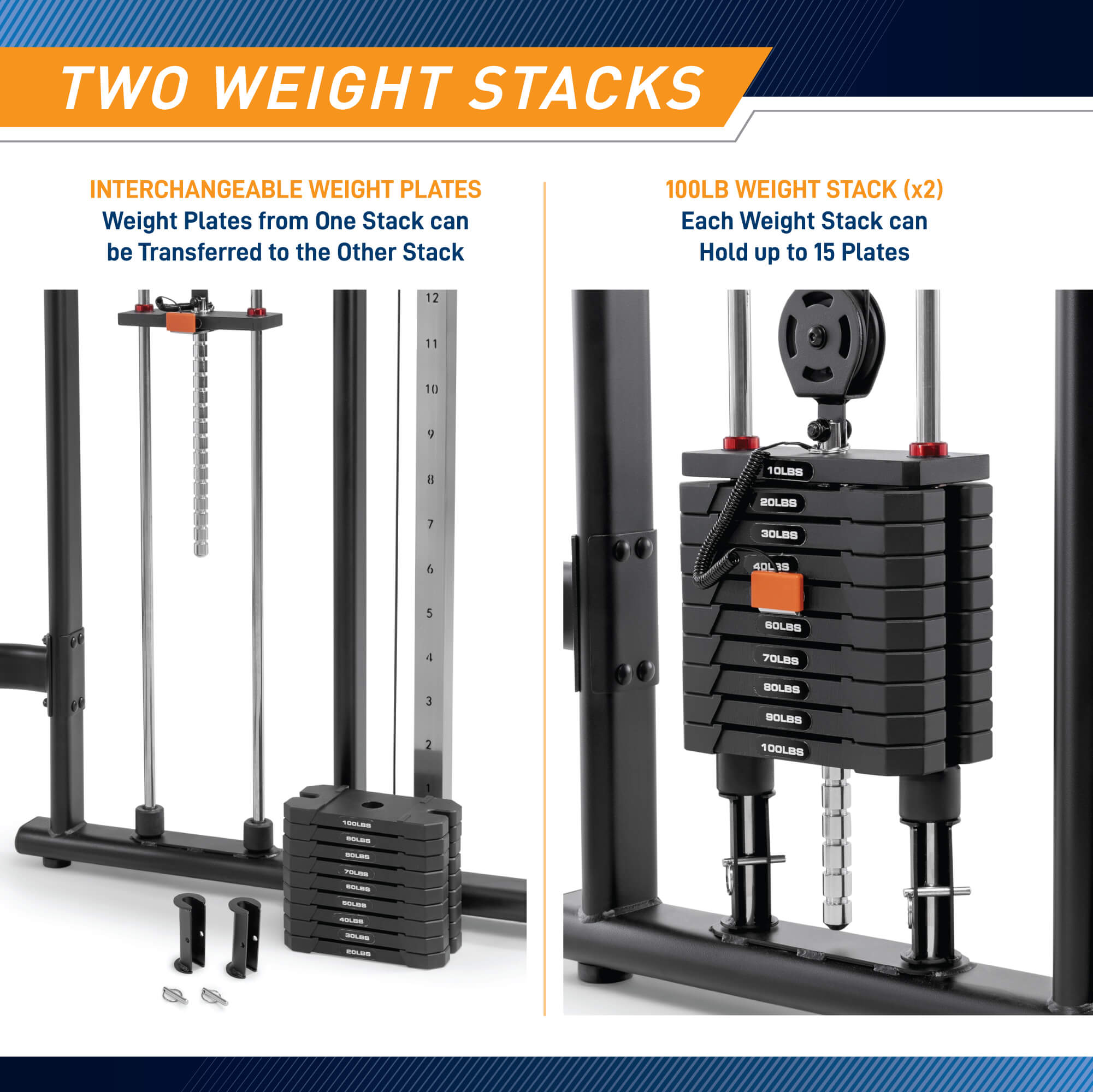 marcy-mft-942-functional-trainer-kabelzug-2x100-lbs image 6