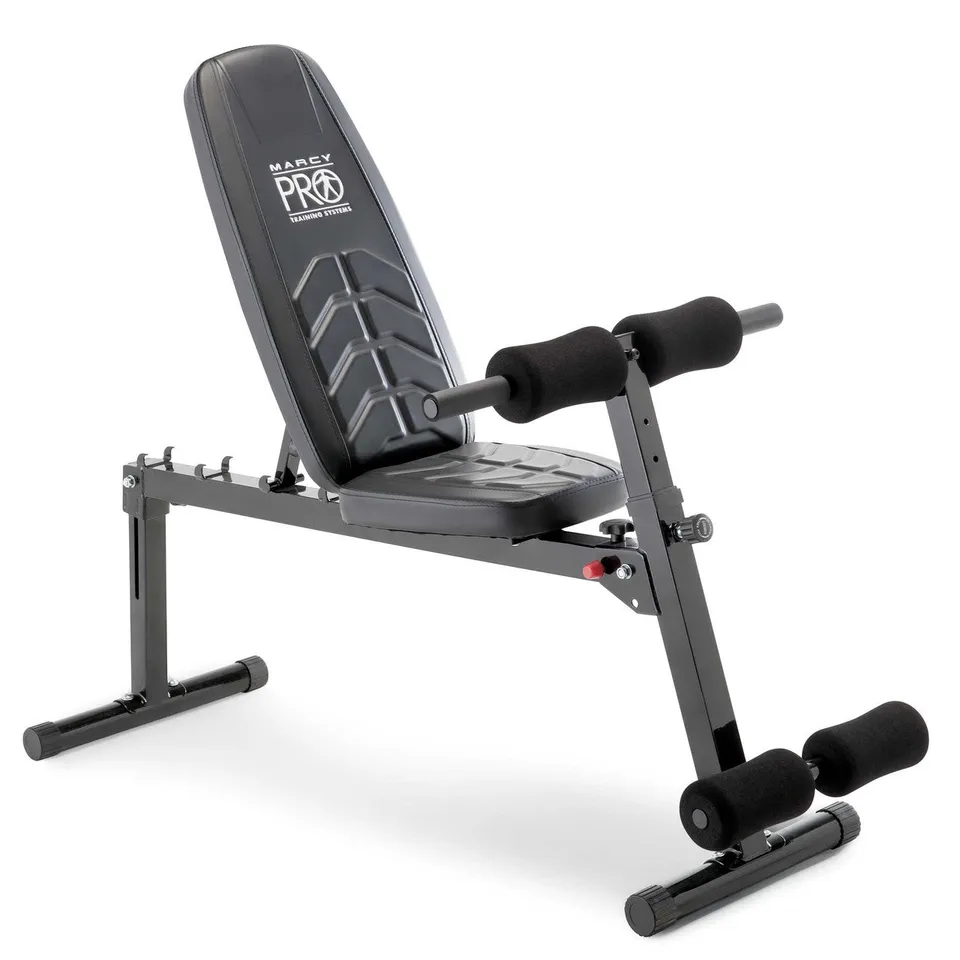 marcy-pm-4880-hantelbank-verstellbar-mit-beincurler image 1