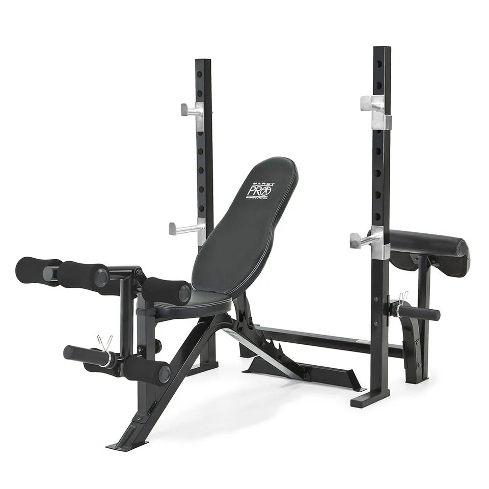 marcy-pm-842-olympia-hantelbank-mit-kniebeugen-rack image 1
