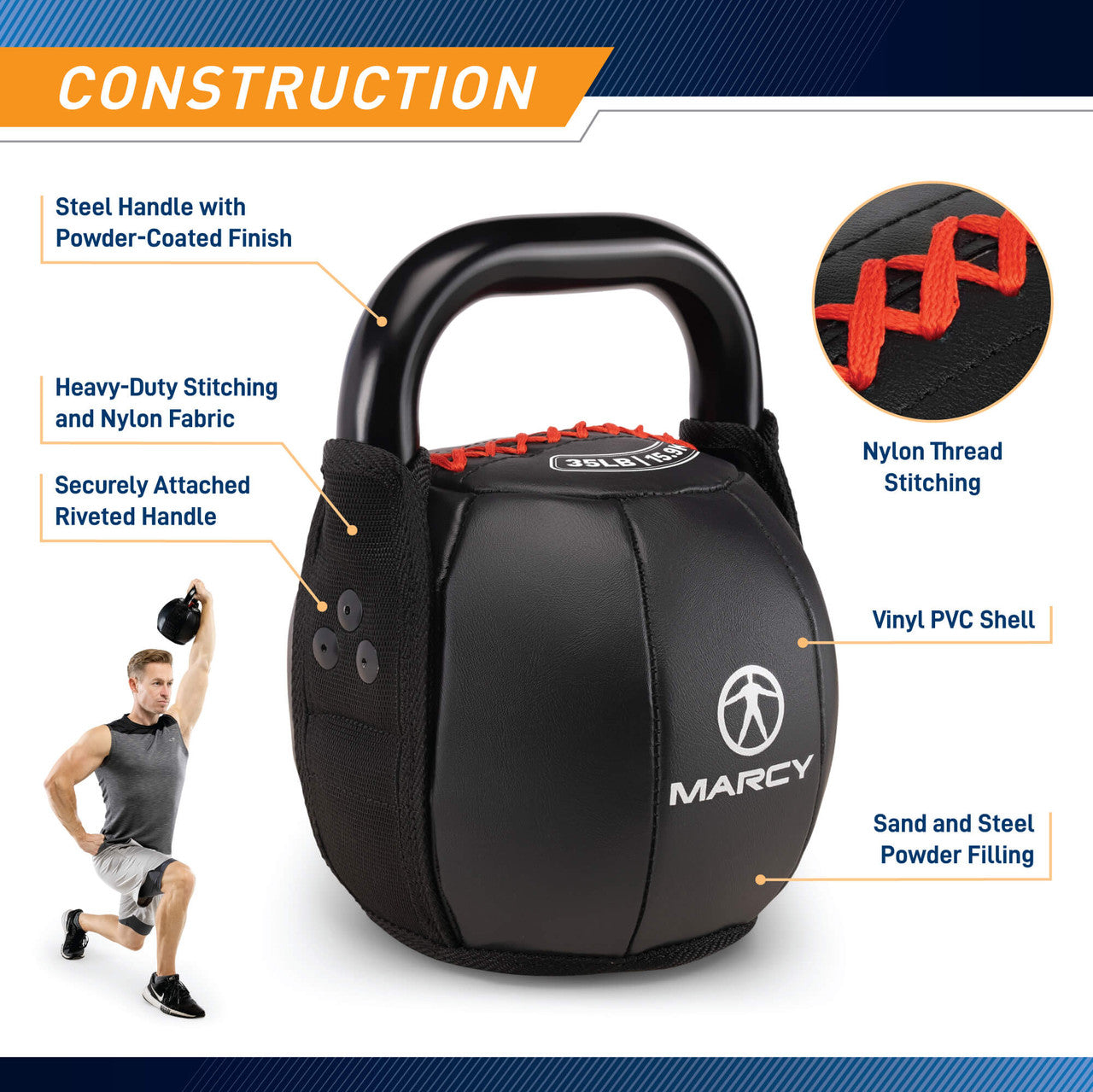 marcy-skb-040-kettlebell-18-kg-soft-f-r-anf-nger-hiit image 7
