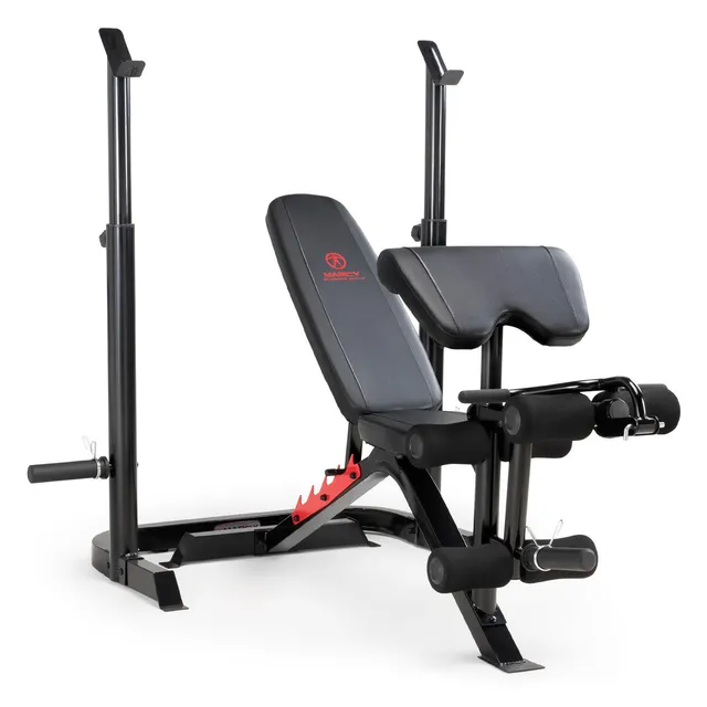 marcy-md-7836-olympic-hantelbank-mit-squat-rack-zweiteilig image 1