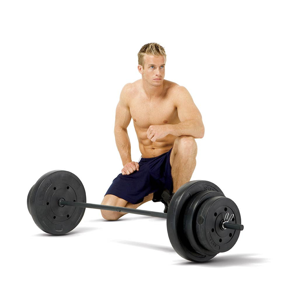 marcy-vb-100-hantelset-vinyl-100lb-mit-stange image 2