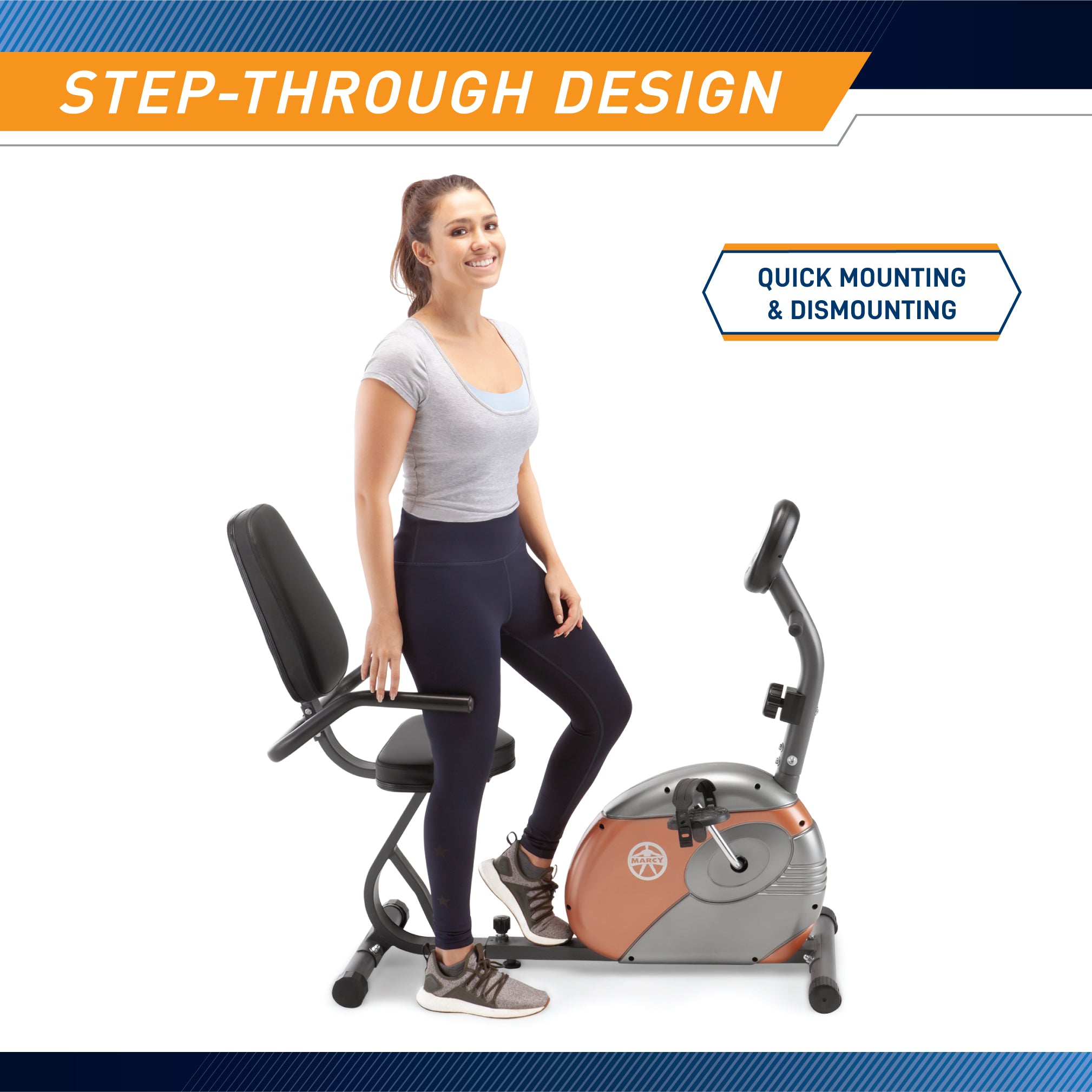 marcy-cardio-equipment-me-709-liegeergometer-bequem-8-stufen image 8