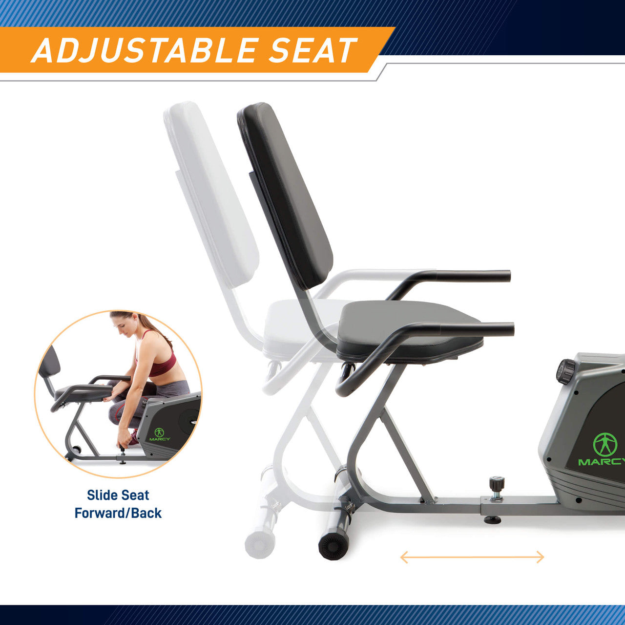 marcy-cardio-ns-1206r-liegeergometer-magnetbremse-sitz image 7