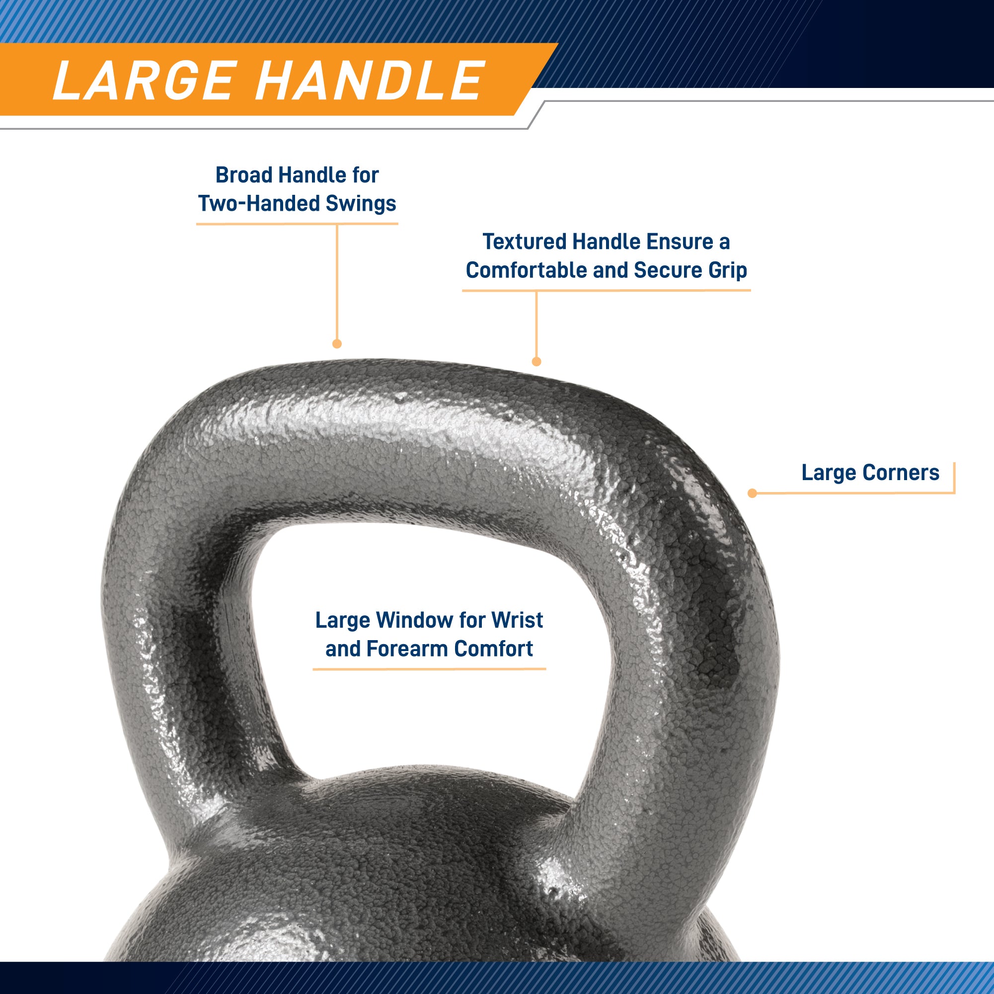 marcy-hkb-055-kettlebell-55lb-gusseisen-hammertone image 4