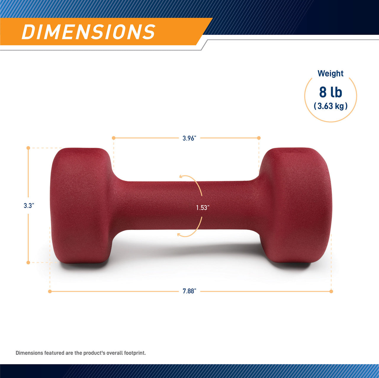 marcy-ine-008-neopren-hantel-8-lb-einzeln-bunt image 3