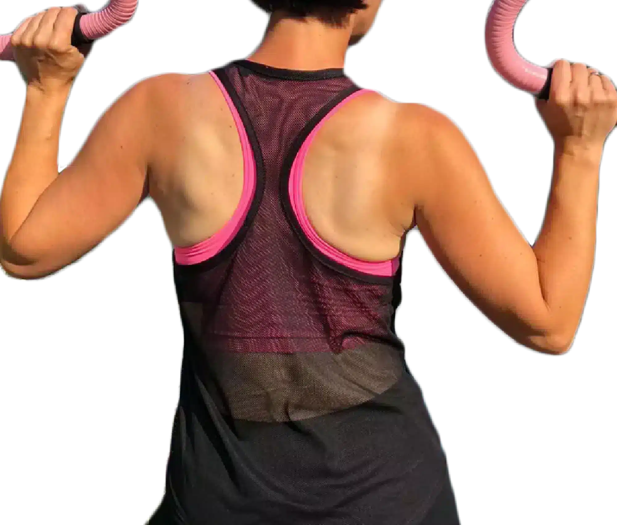 smovey-fitness-top-schwarz-pink-damen-sportshirt-baumwolle image 2