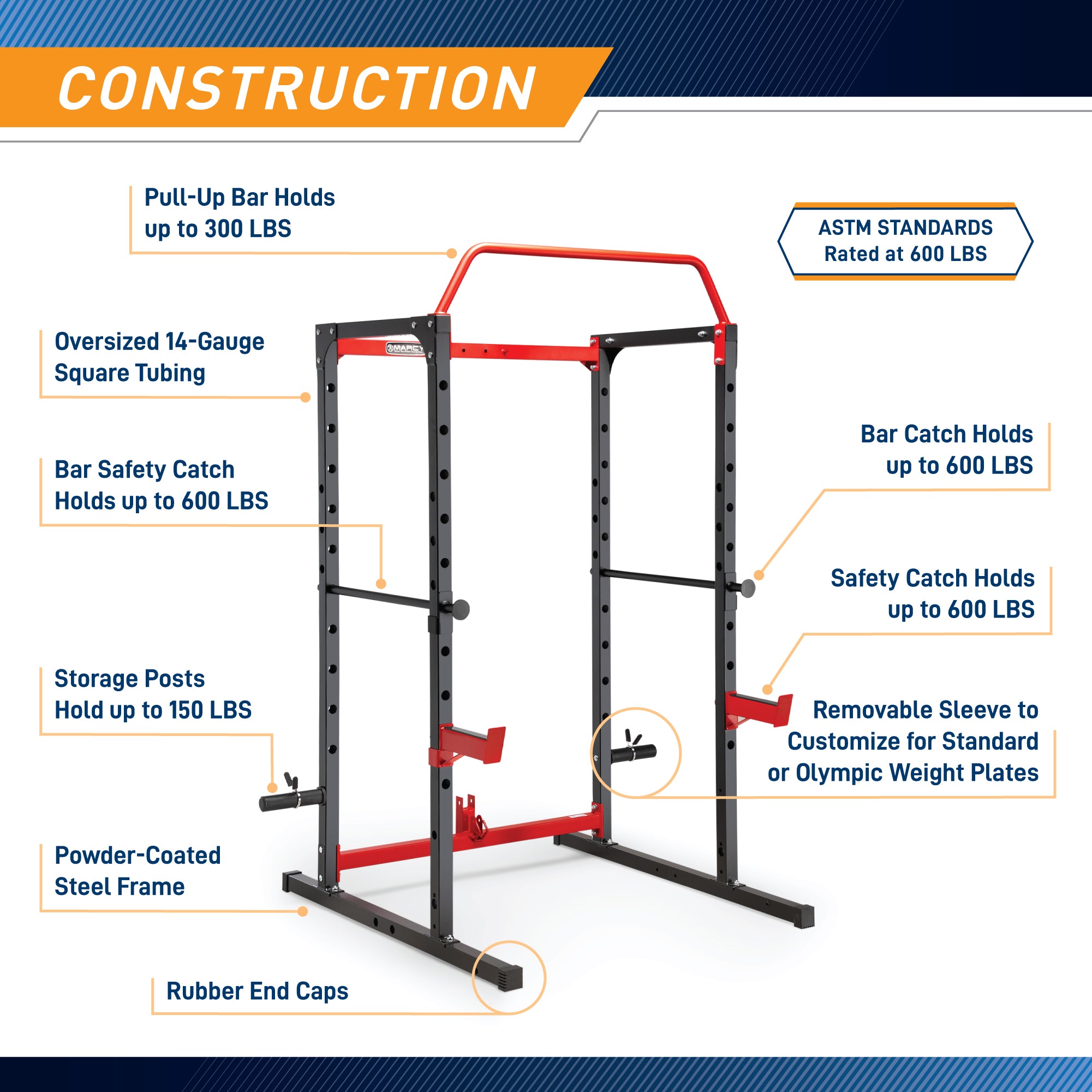 marcy-sm-0562-power-cage-rack-klimmzug-ganzk-rper-verstellbar image 7