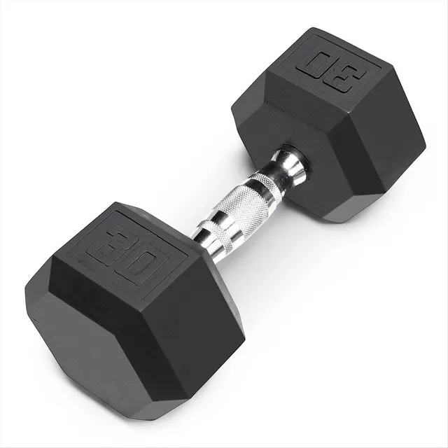 marcy-ibrh-030-hex-hantel-30-lbs-gummi-einzeln image 1