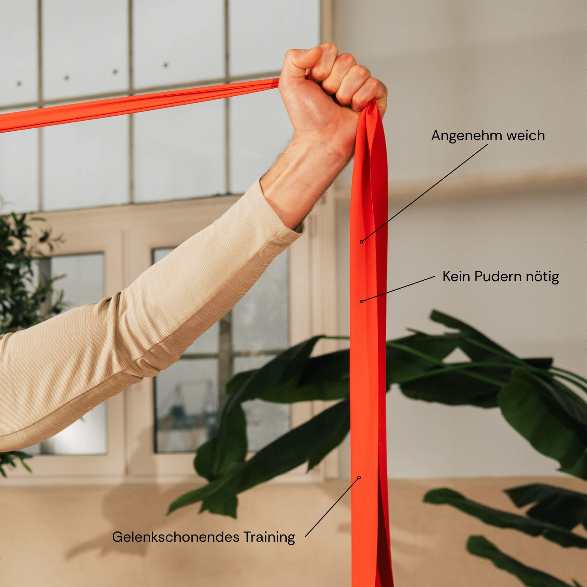 deuser-physio-band-plus-widerstandsband-mittel-mit-clip-latex image 2