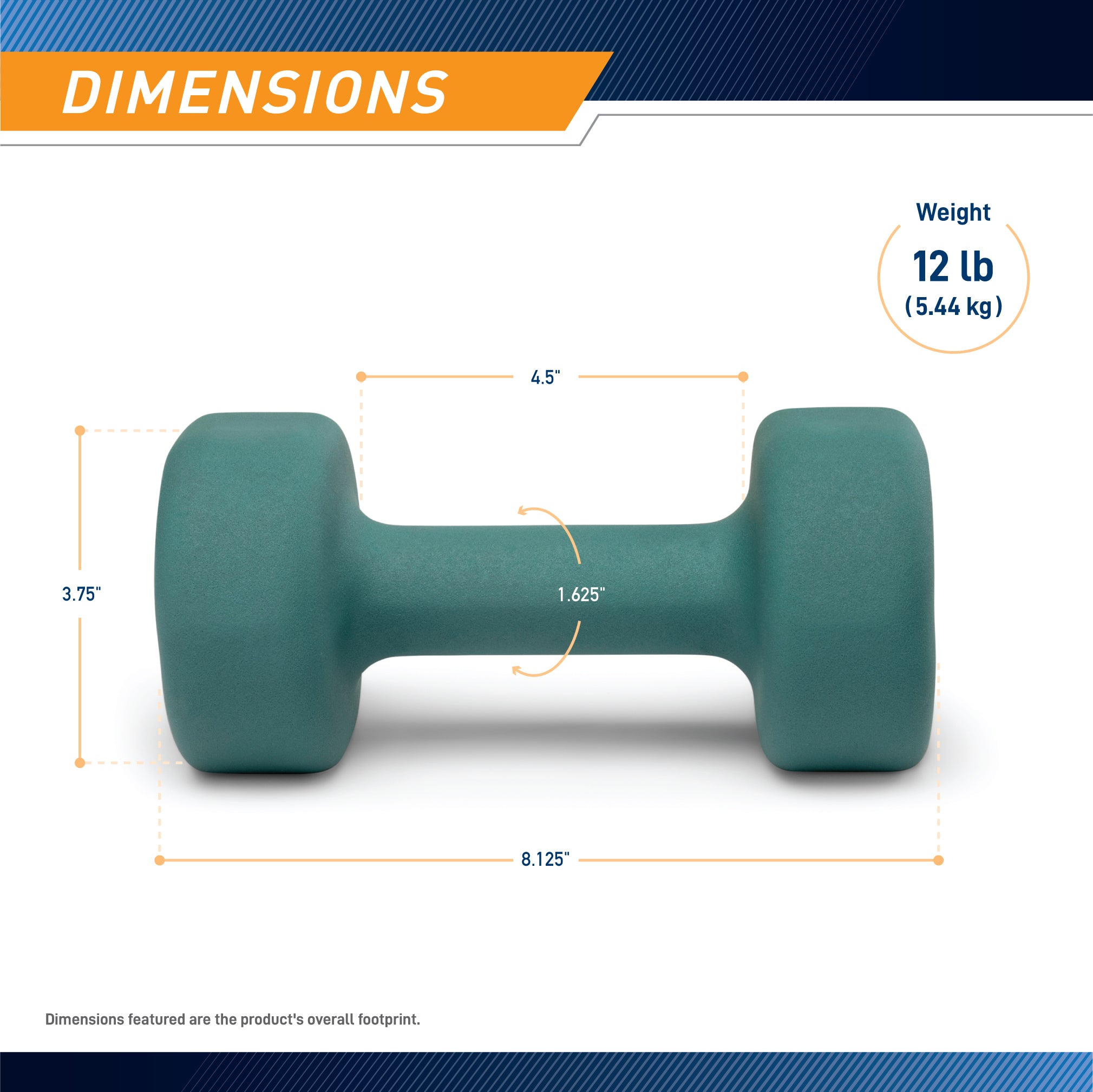 marcy-ine-012-kurzhantel-12-lbs-neopren-einzelhantel-griffig image 3