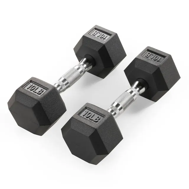 marcy-rhdb-010-kurzhantel-paar-2x-4-5-kg-rubber-hex image 1