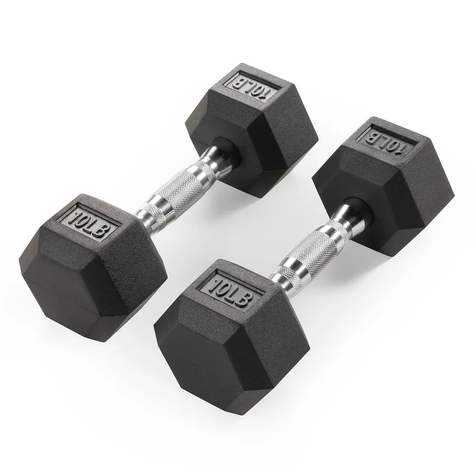 marcy-rhdb-010-kurzhantel-paar-2x-4-5-kg-rubber-hex image 1
