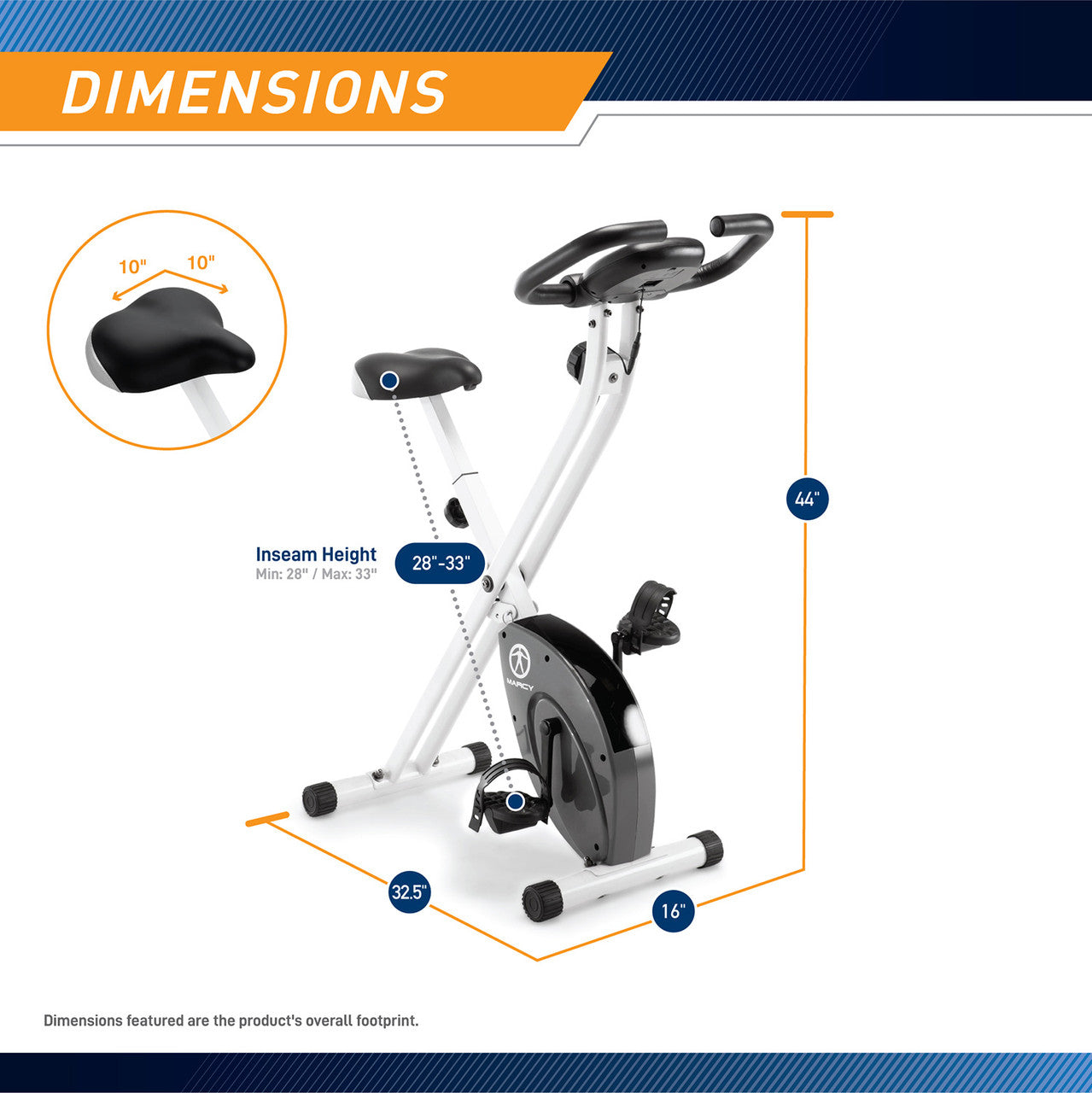marcy-cardio-equipment-ns-652-klapp-heimtrainer-platzsparend image 3