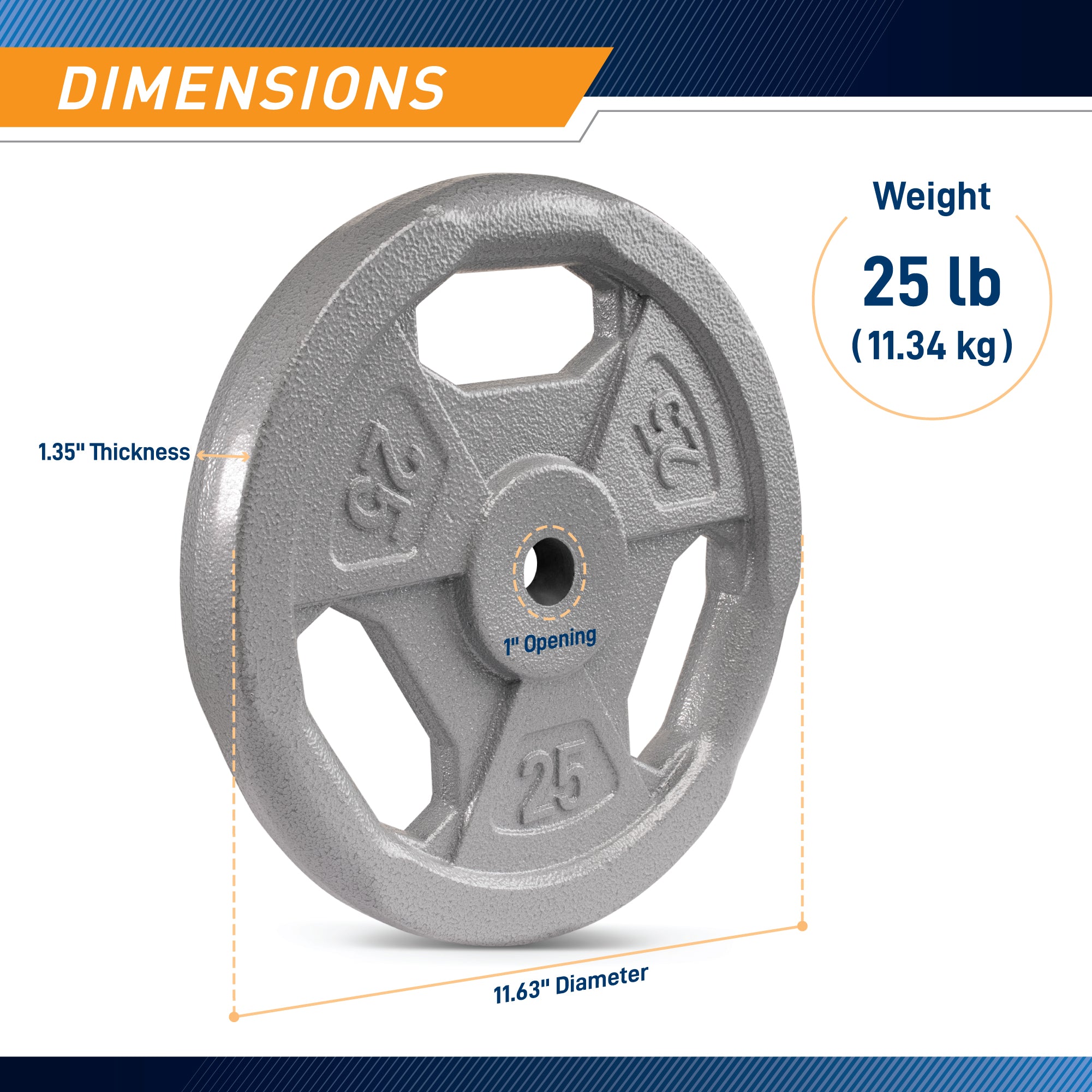 marcy-b5g-5525-hantelscheibe-25-lbs-griff-1-zoll image 3
