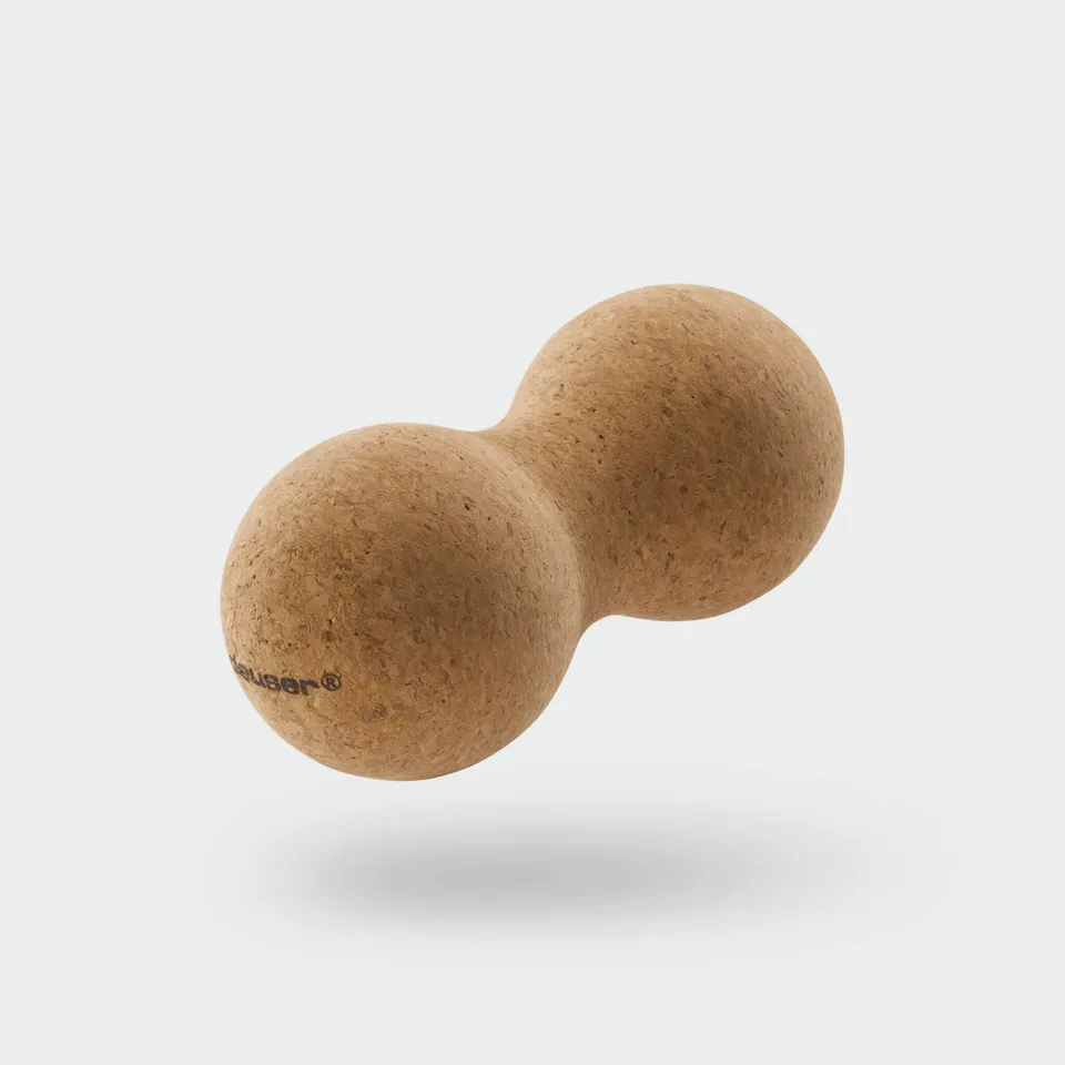 deuser-physio-band-rolle-duo-ball-kork-faszienball-14x7-cm image 1