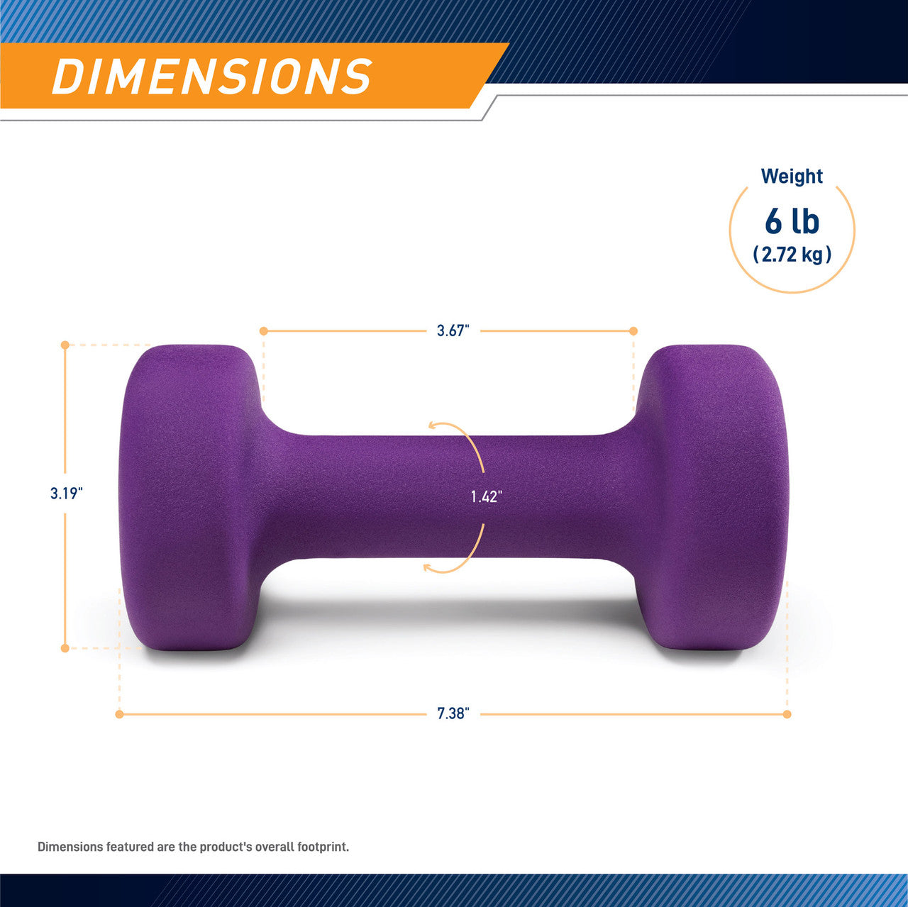 marcy-ine-006-neopren-kurzhantel-6-lbs-einzeln-griffig image 3