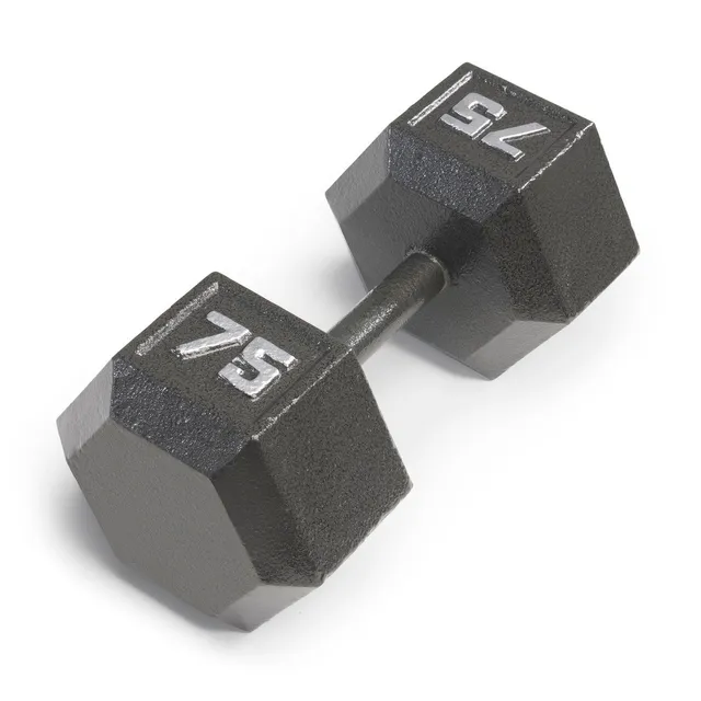 marcy-iv-2075-kurzhantel-sechskant-eisen-34-kg-einzeln image 1