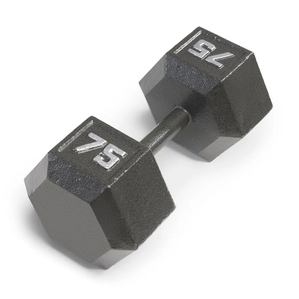 marcy-iv-2075-kurzhantel-sechskant-eisen-34-kg-einzeln image 1