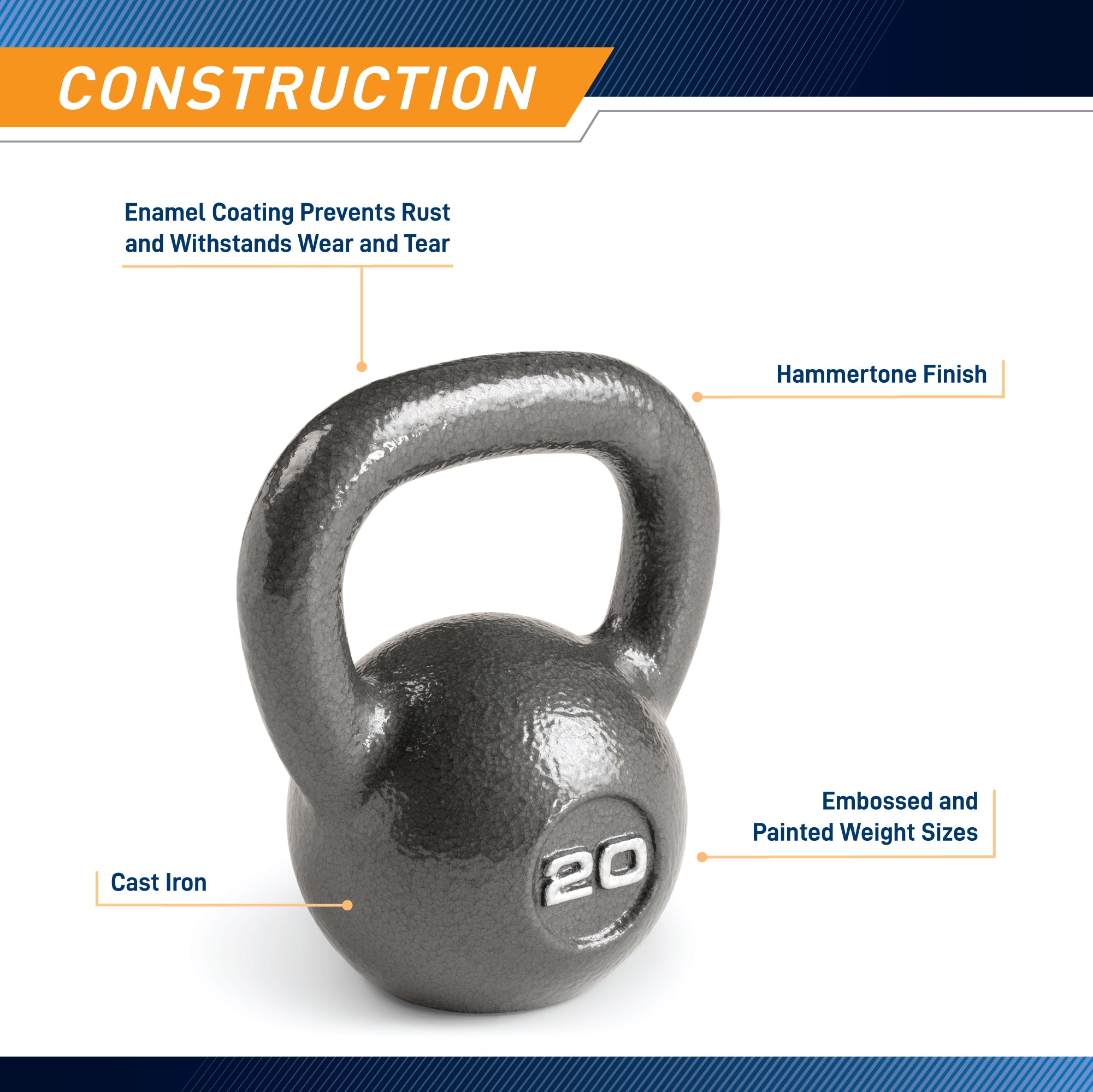 marcy-hkb-020-kettlebell-20lb-kugelhantel-gusseisen image 6