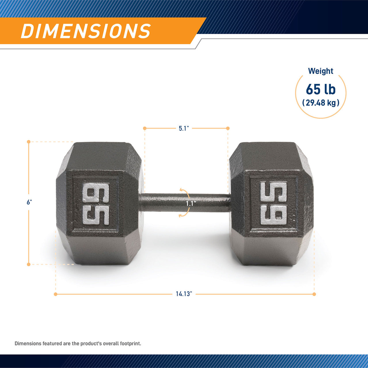 marcy-iv-2065-hex-kurzhantel-65-lb-eisen-einzeln image 3