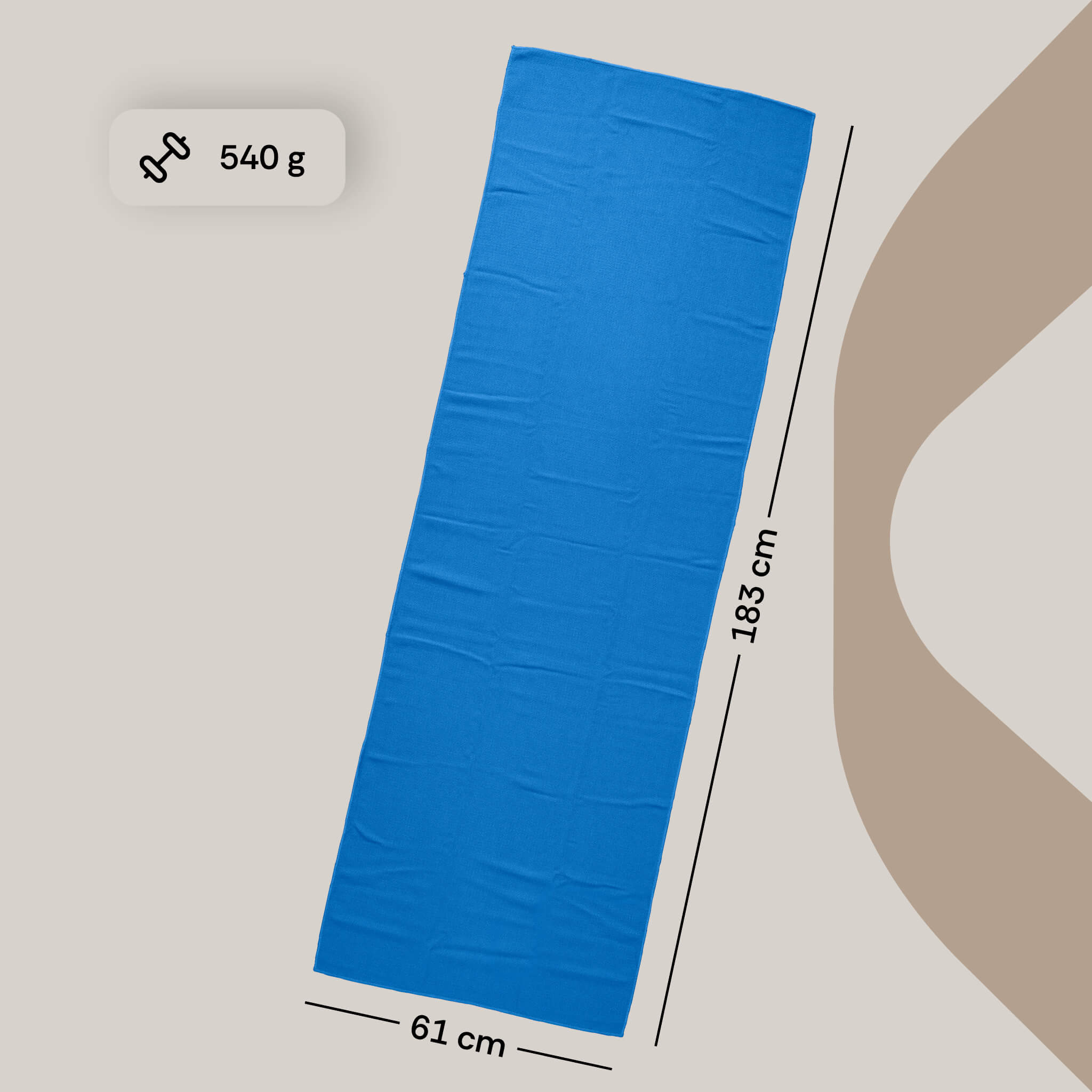 deuser-yoga-tuch-mit-noppen-blau-rutschfest-f-r-matte image 3