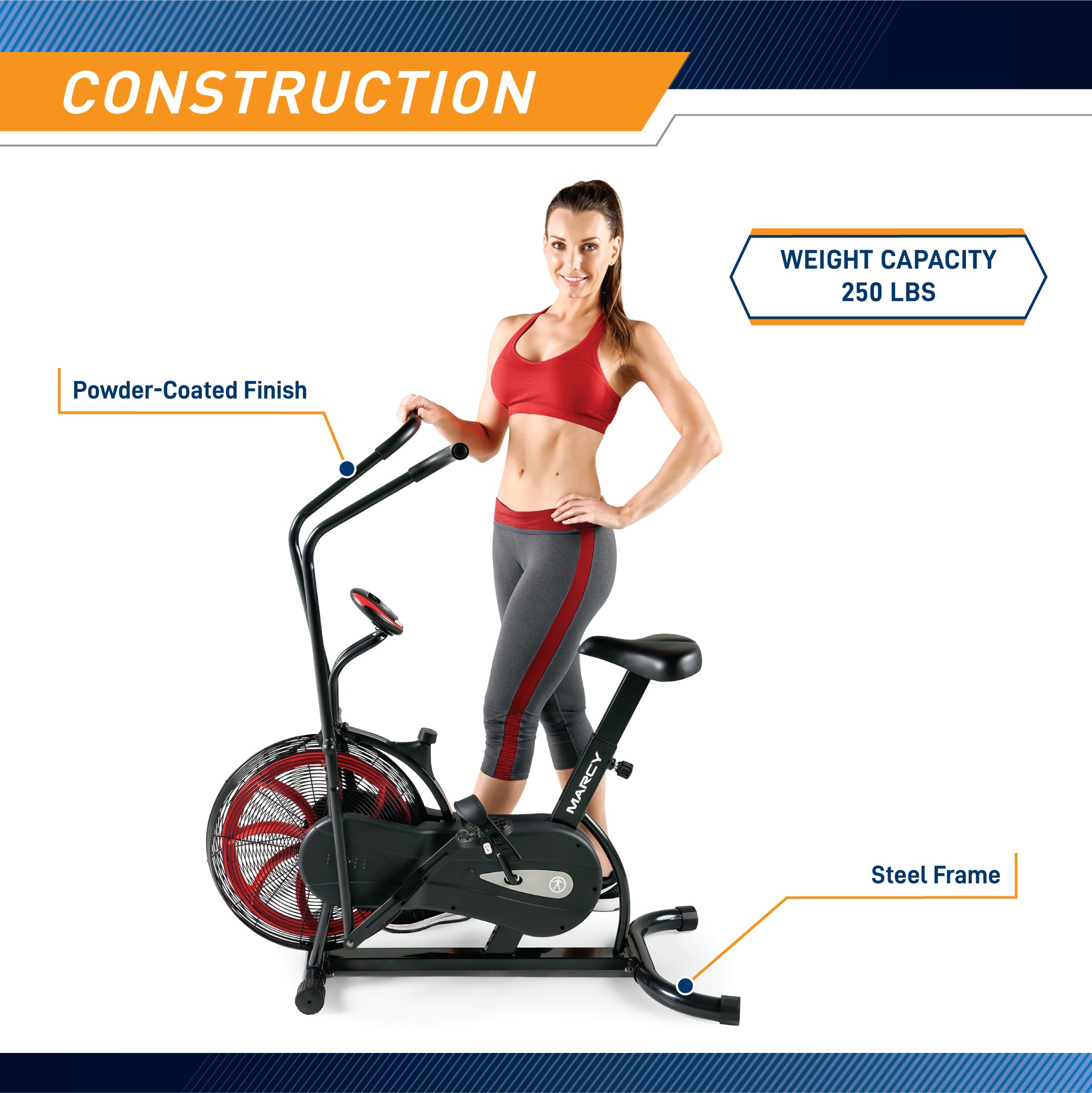 marcy-ns-1000-air-bike-heimtrainer-mit-luftwiderstand-lcd image 8