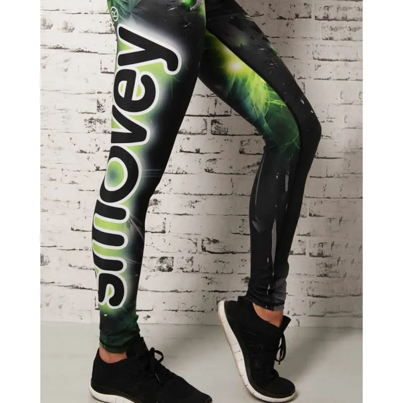 smovey-fitness-hose-green-crystal-camouflage-damen image 1
