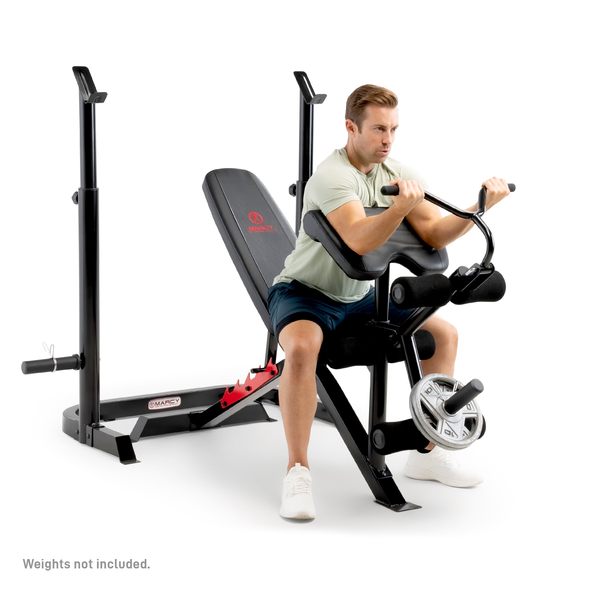 marcy-md-7836-olympic-hantelbank-mit-squat-rack-zweiteilig image 2