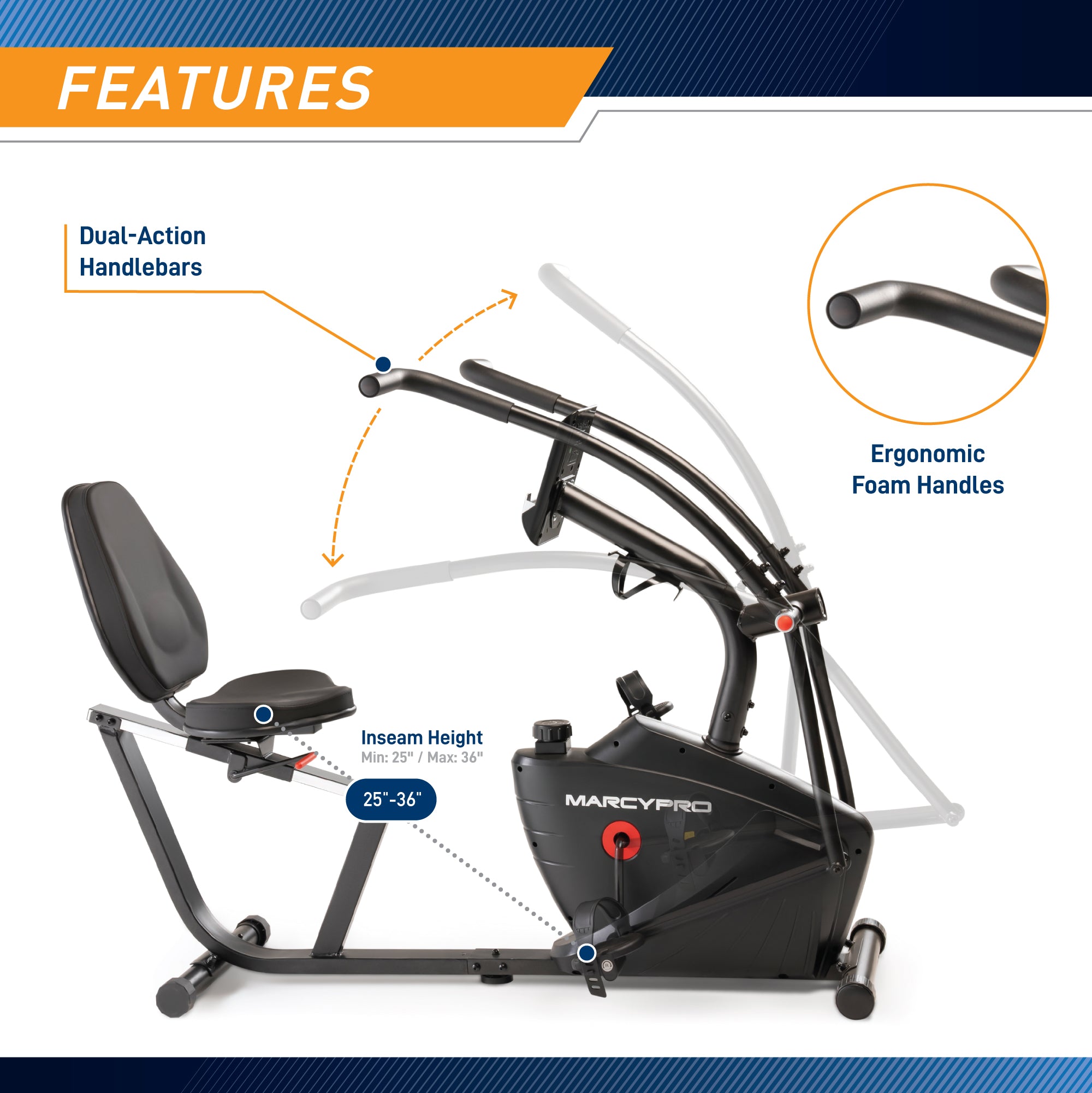 marcy-jx-7301-liegeergometer-dual-action-ganzk-rpertrainer image 6