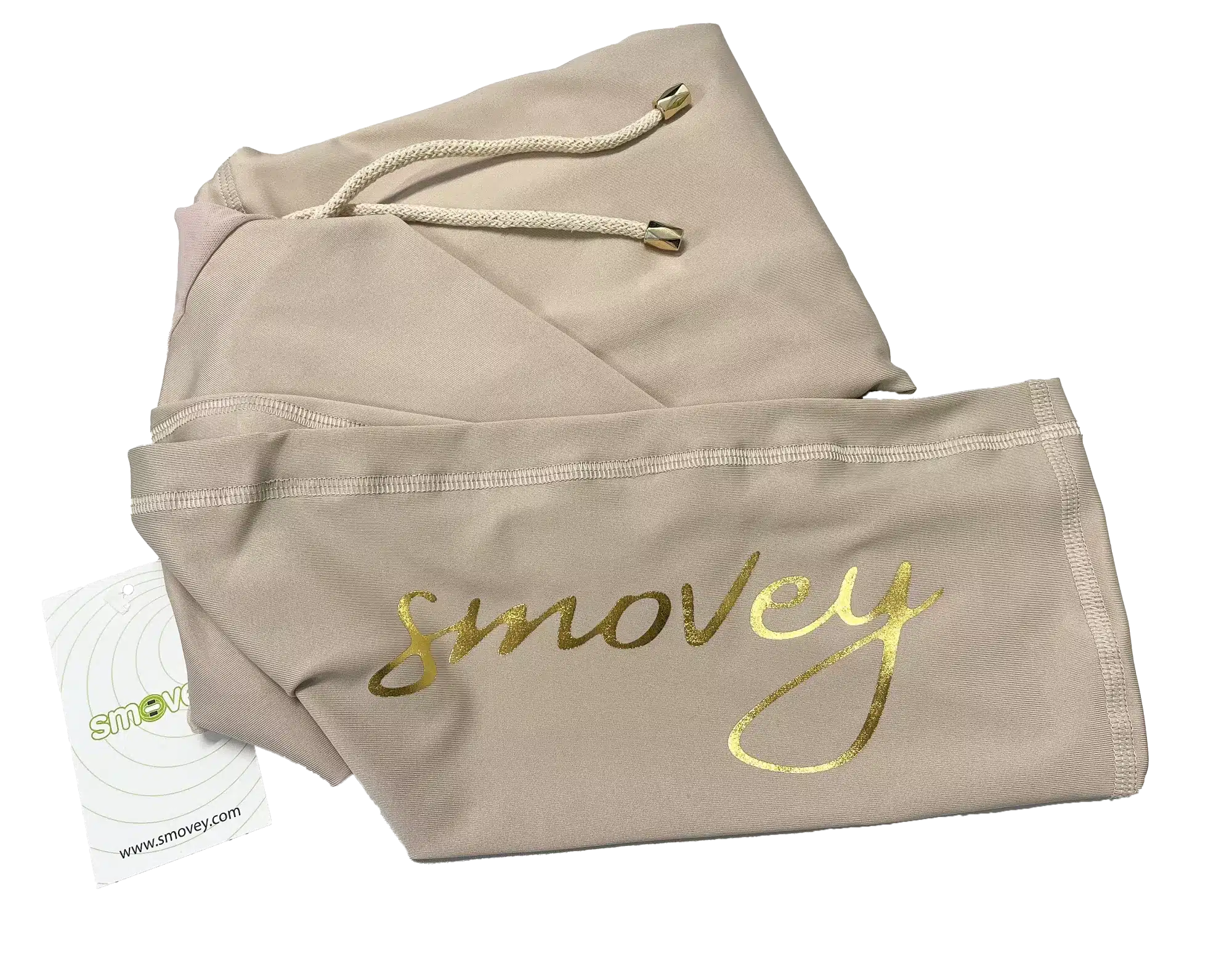 smovey-trainingsanzug-damen-sportanzug-champagner-2-teilig image 2